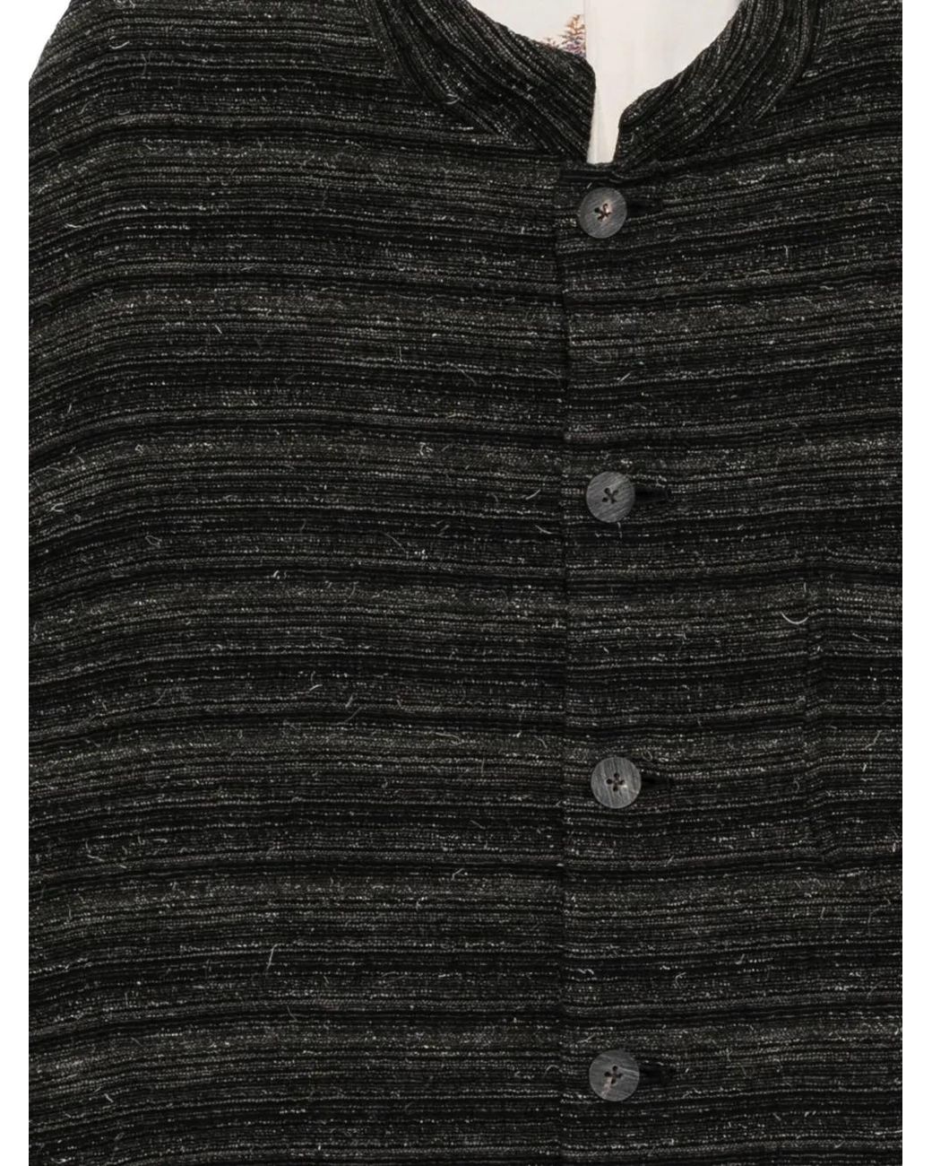 CALMLENCE Black Stand Collar Jacket for men