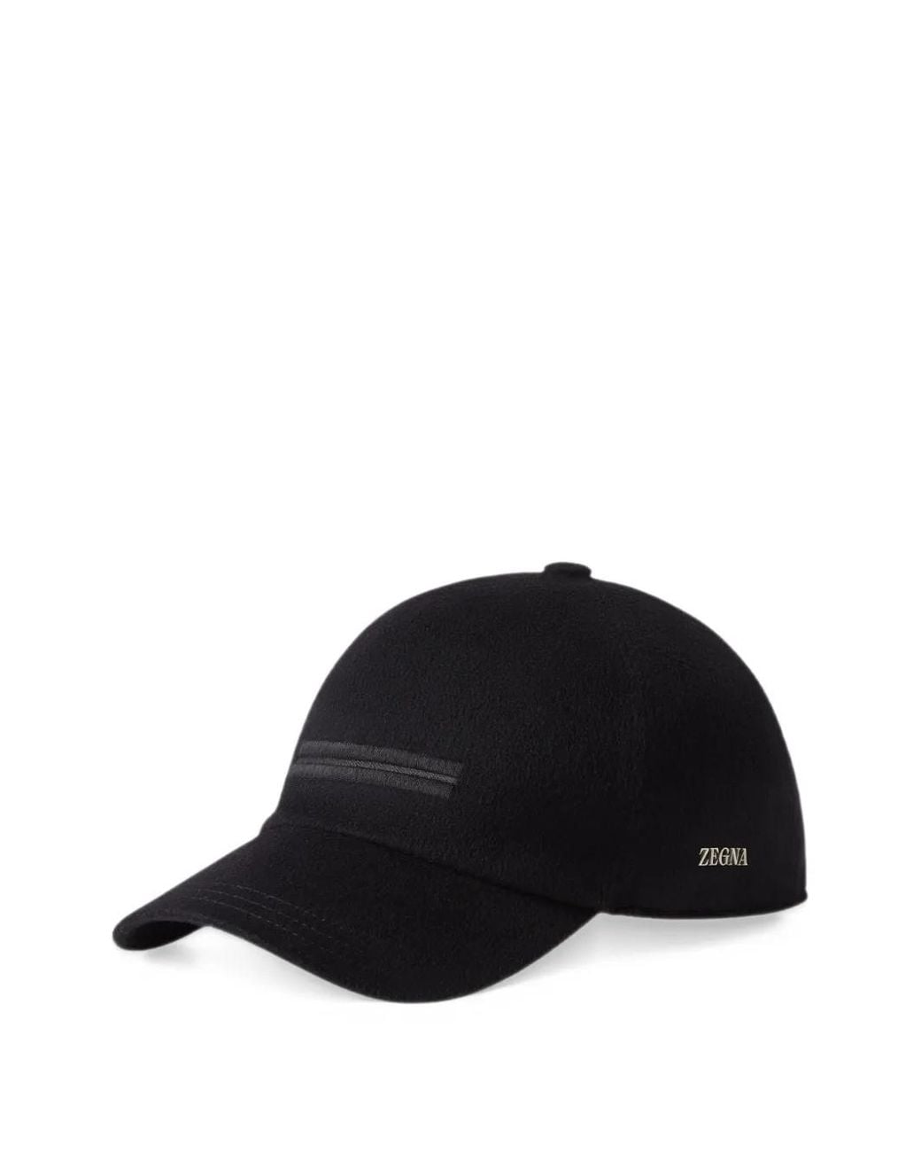 Zegna Black Logo-Embroidered Baseball Cap for men