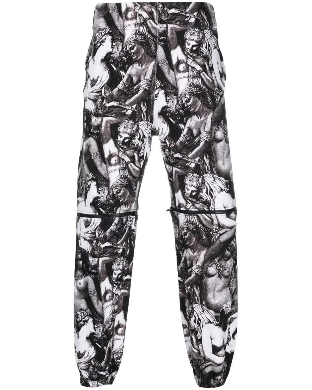 Undercover White Graphic-Print Track Pants for men