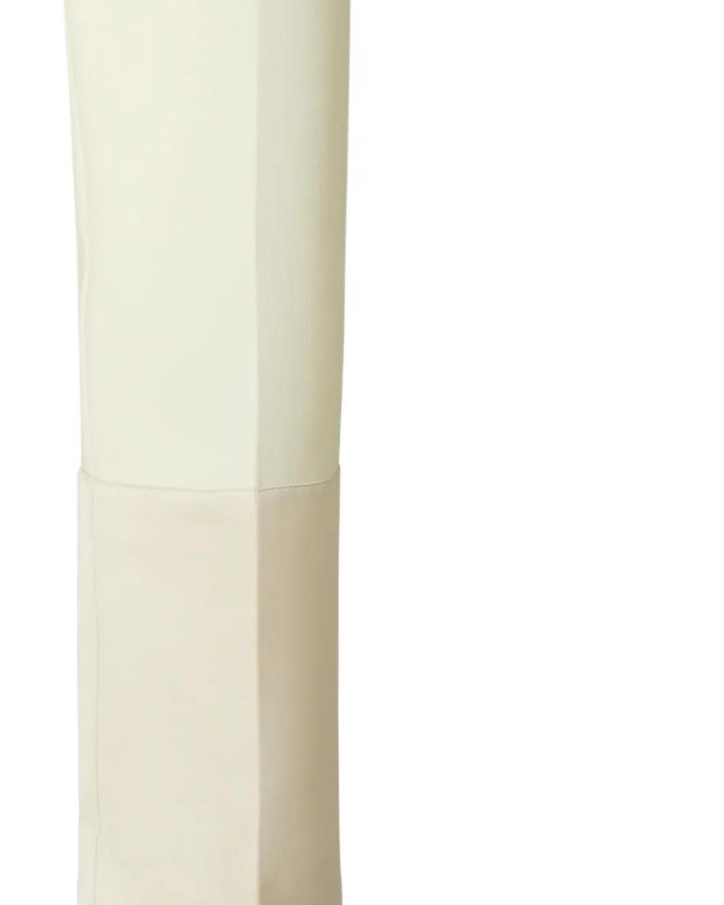 Tory Burch White Contrast-Cuff Trousers