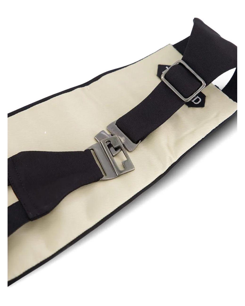 Tom Ford White Pleated Cummerbund Belt