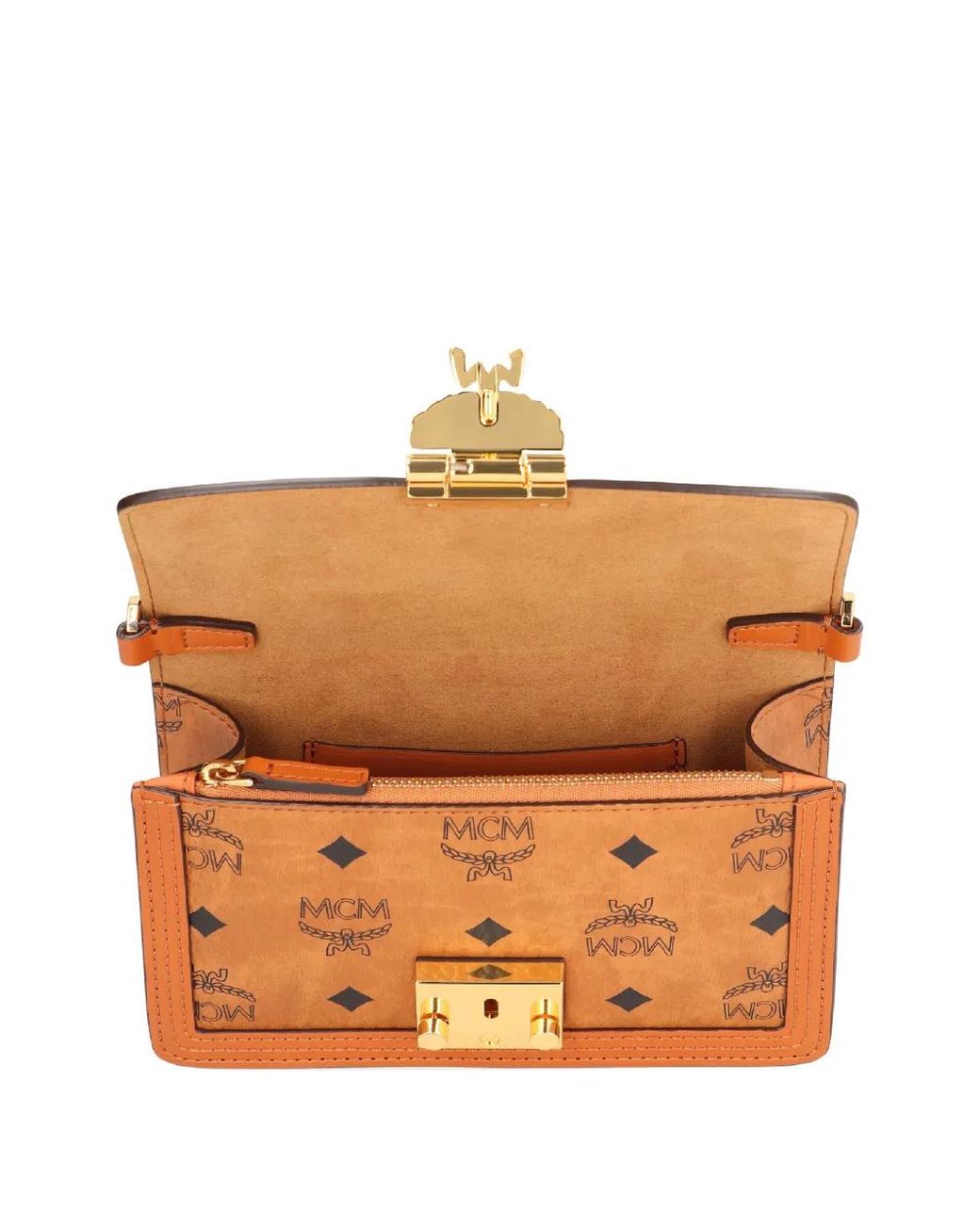 MCM Brown Tracy Clutch Mit Monogramm