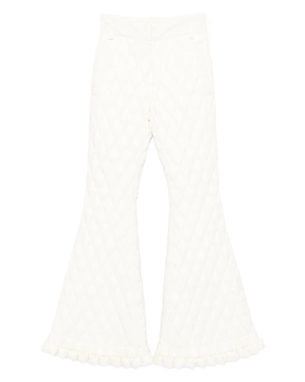 RAXXY White Quilted Trousers