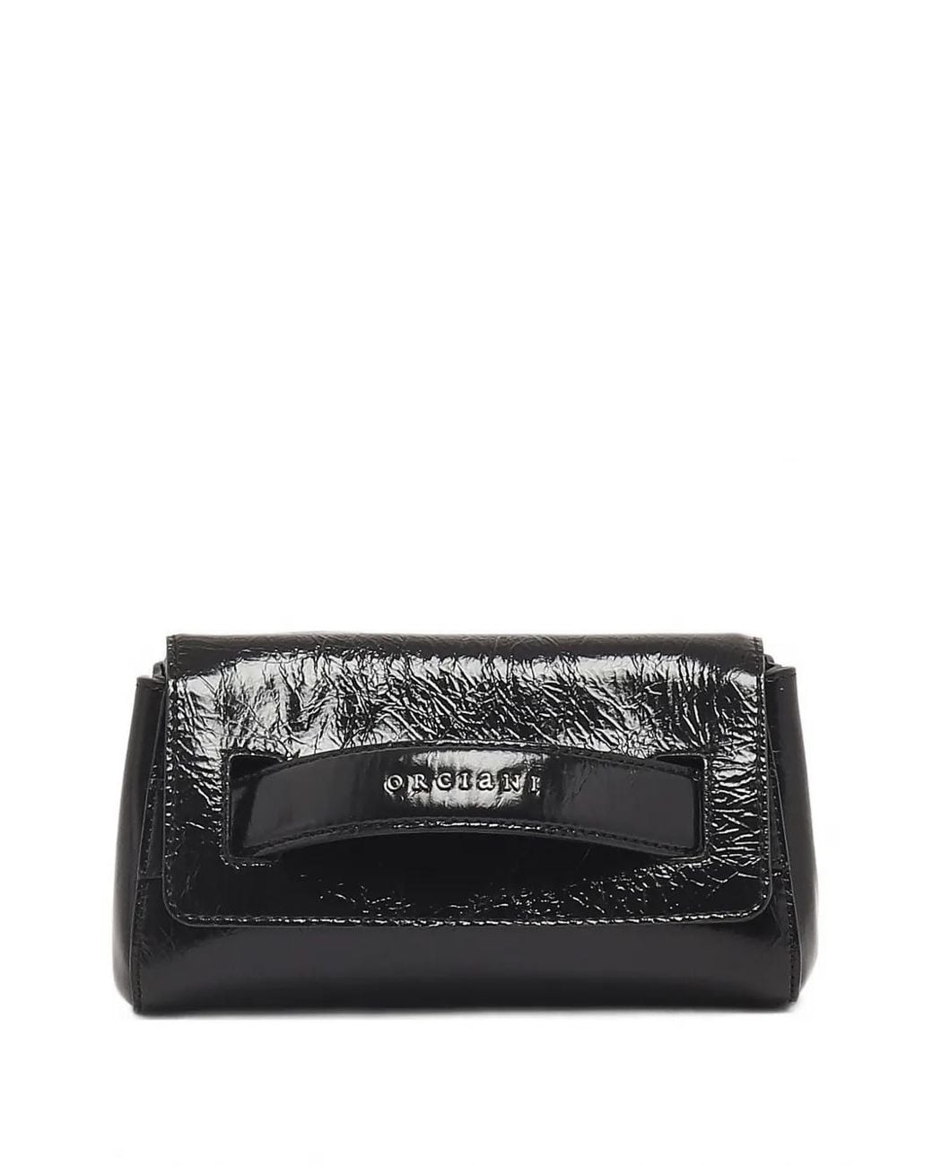Clutch Piccola Con Placca Logo di Orciani in Black