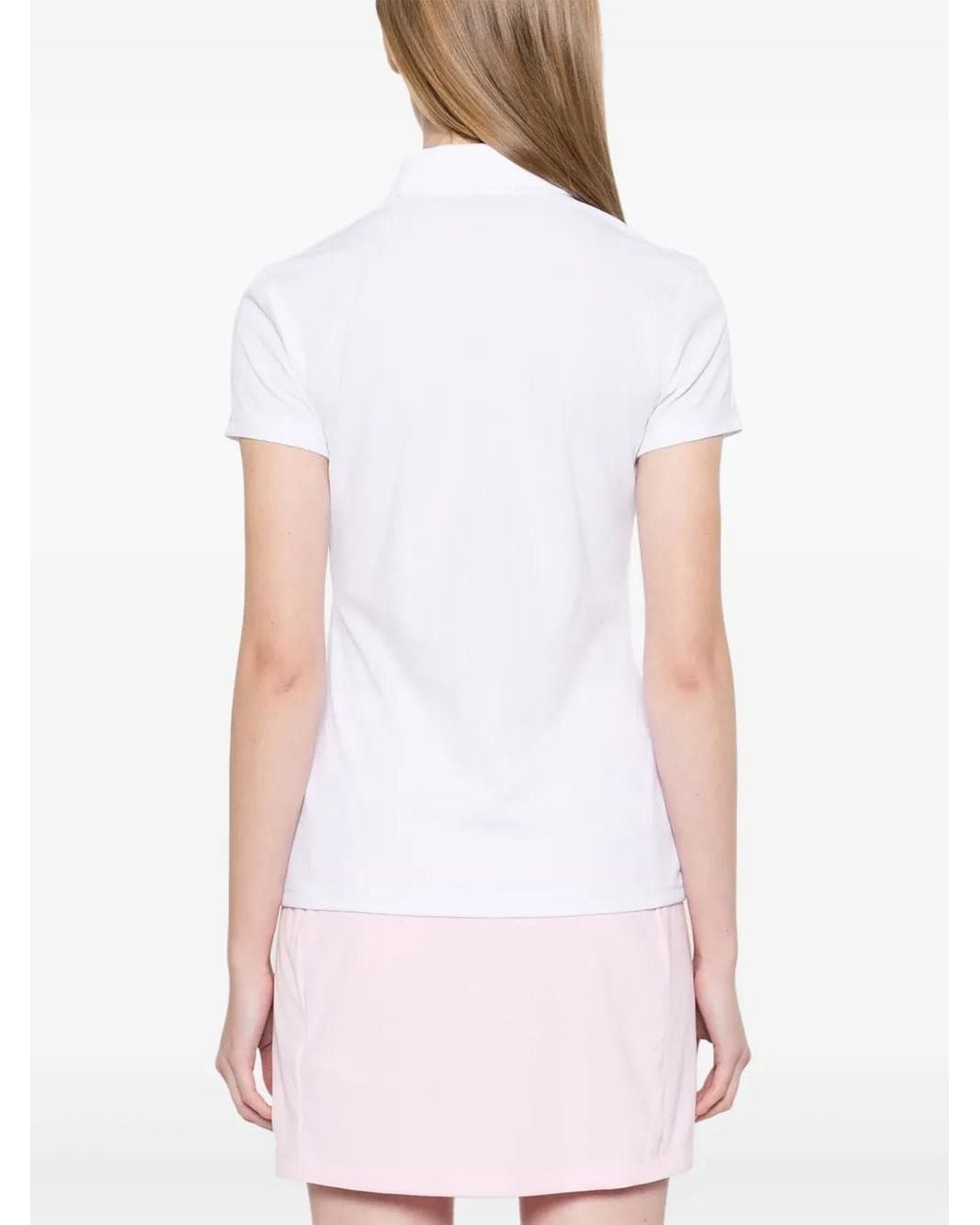 J.Lindeberg White Karlie Polo Top