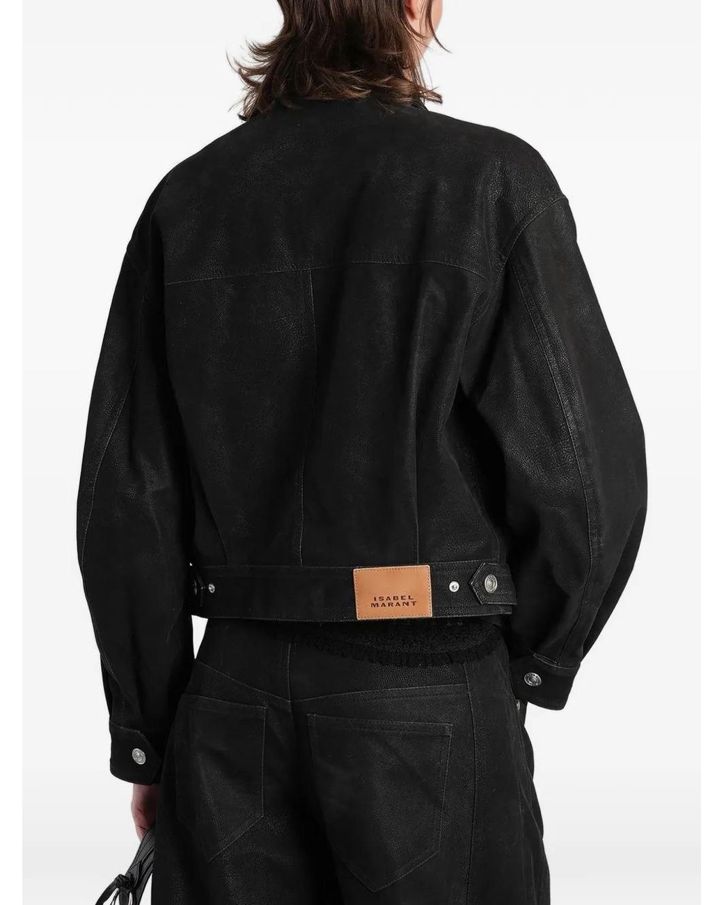 Isabel Marant Black Zip-Up Panelled Jacket