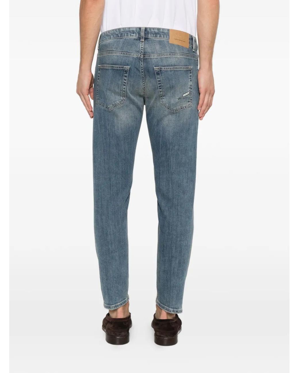 Michael Coal Blue Faded-Effect Jeans for men
