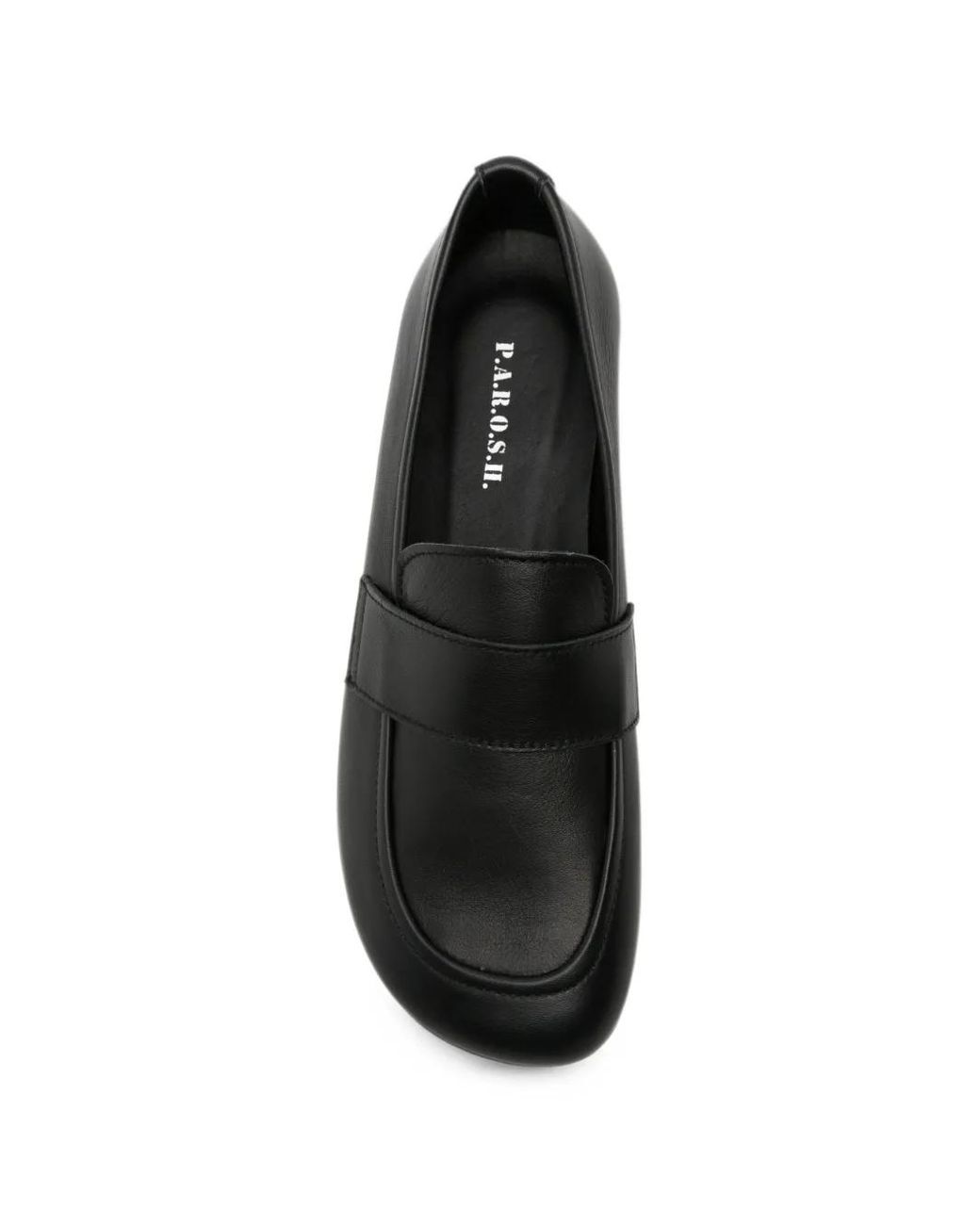 P.A.R.O.S.H. Black Leather Loafers