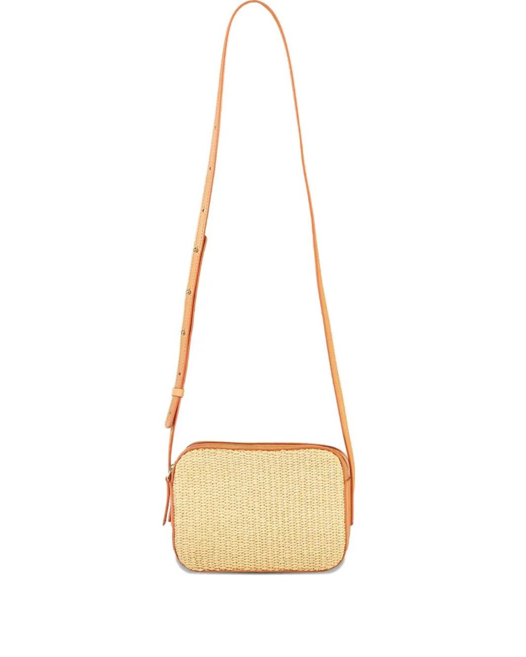 Mansur Gavriel Natural Camera Woven Leather Bag