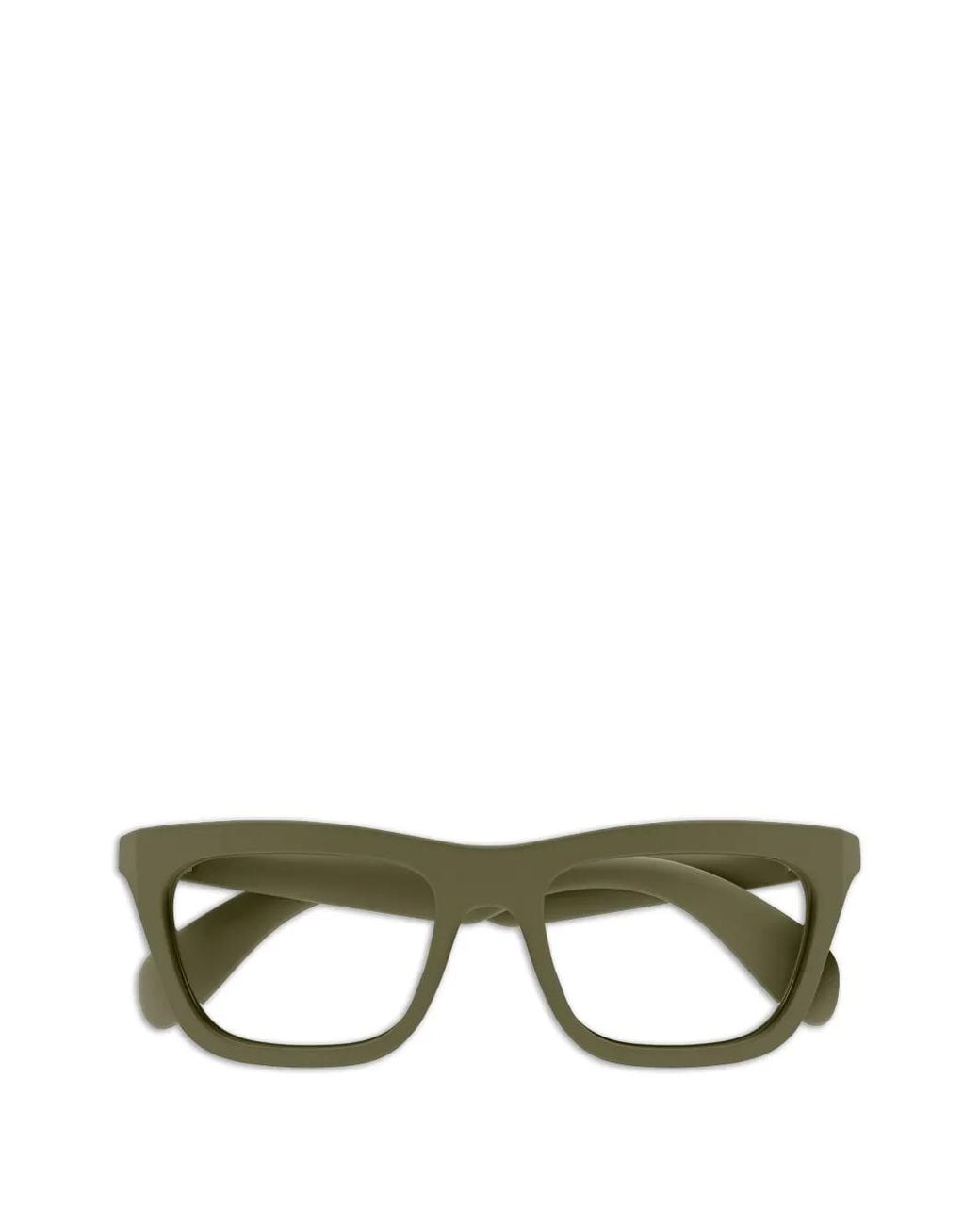 Gucci Green Square-Frame Glasses for men