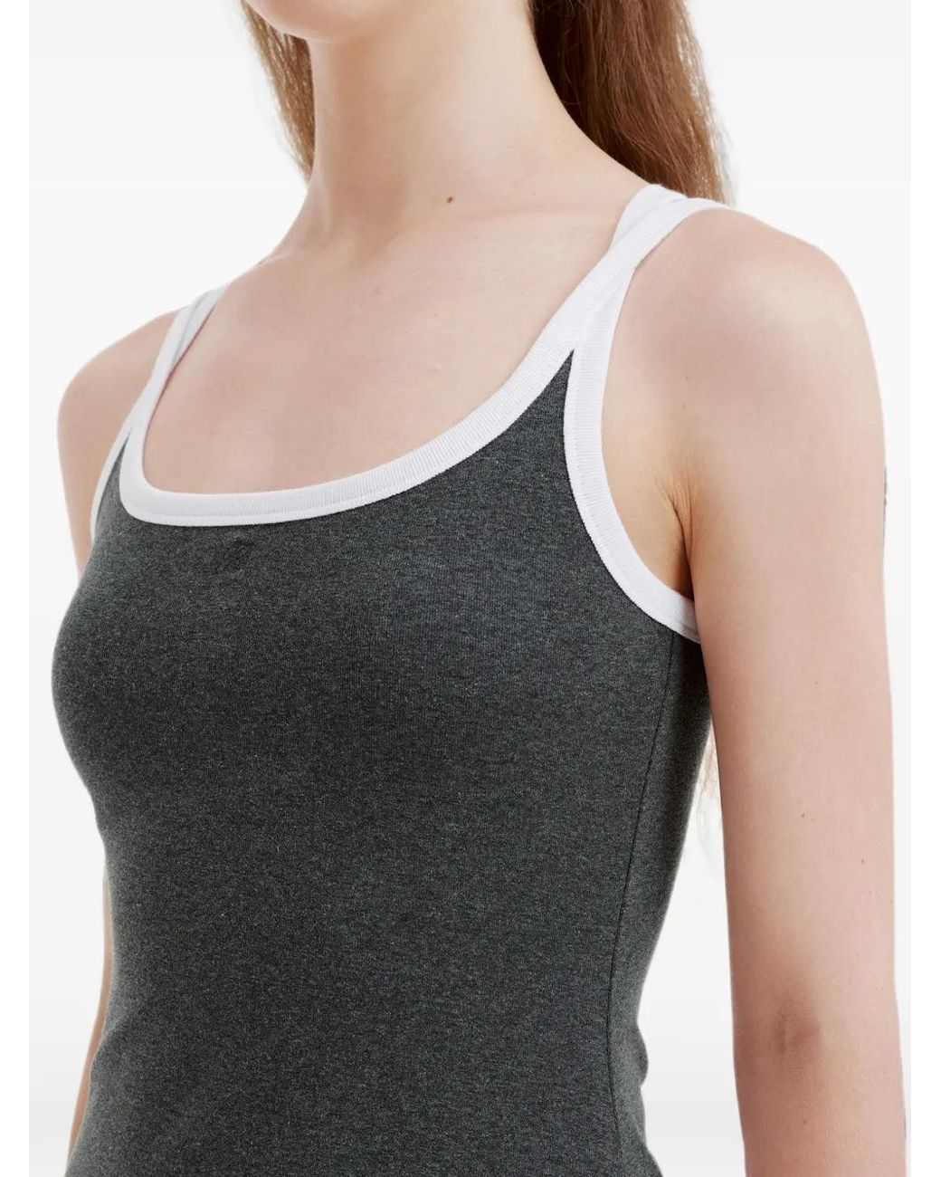 B+ AB Gray Criss-Cross Strap Midi Dress