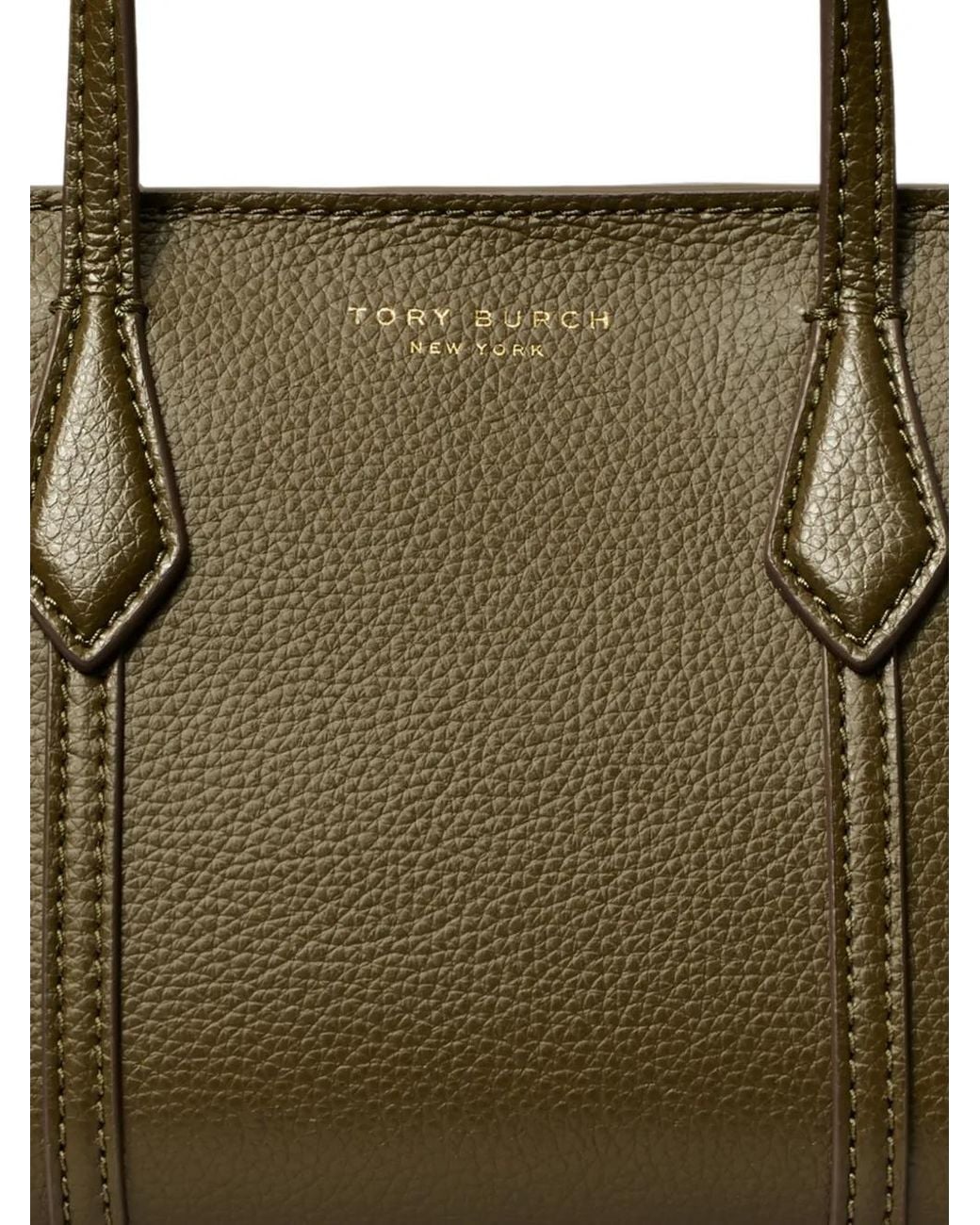 Tory Burch Green Mini Perry Tote