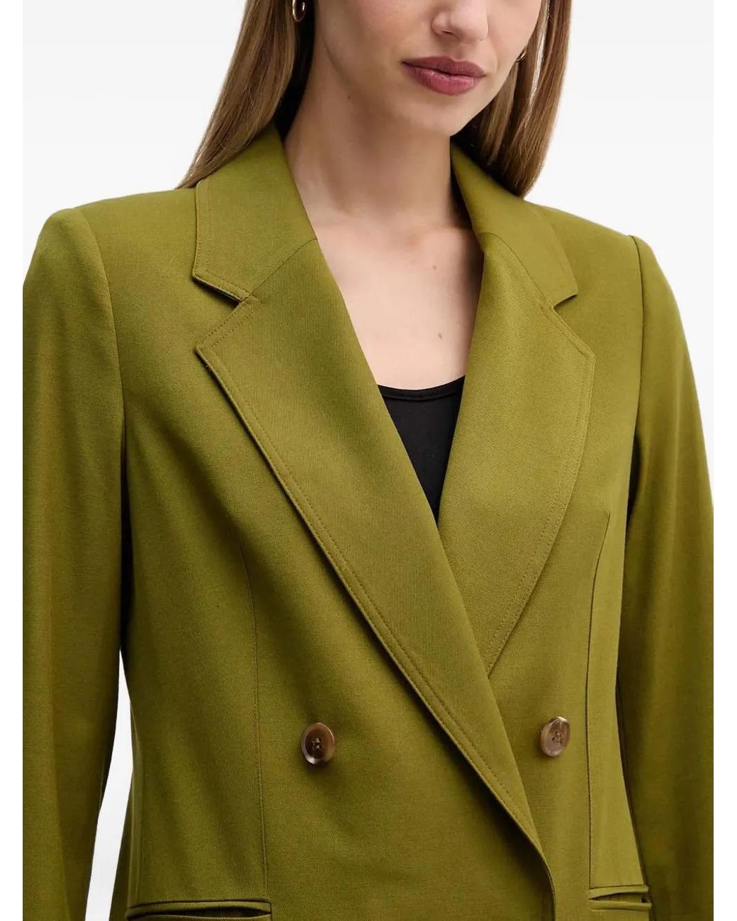 Benetton Green Double-Breasted Blazer