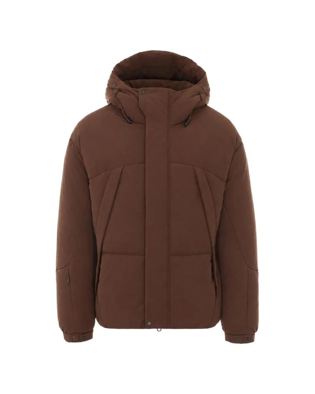 JG1 Brown Mag-4 Camouflage-Print Padded Coat for men