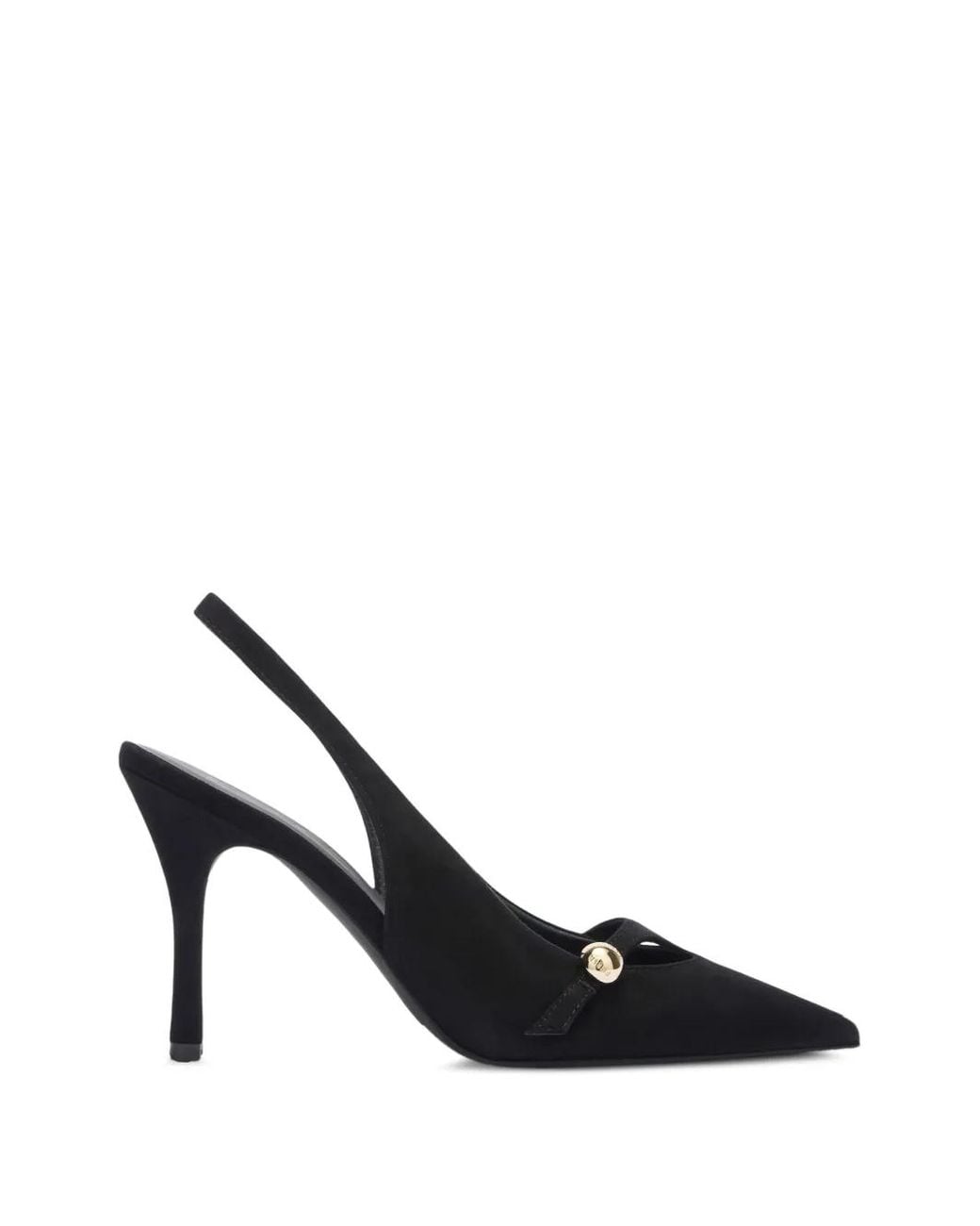 Furla Black Sfera Pumps Mit Spitzer Kappe