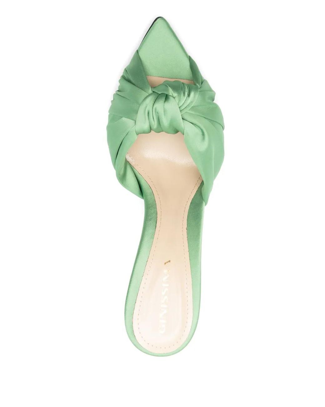 Ginissima Green Sofia Heeled Sandals