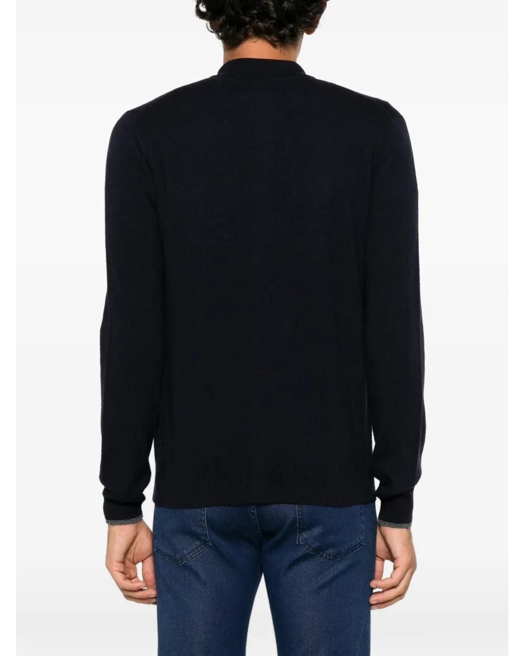 Alpha Studio Black Button-Up Chest-Pocket Shirt for men