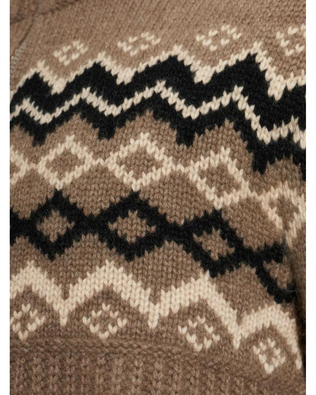 Bogner Brown Ludi Intarsia-Knit Sweater for men