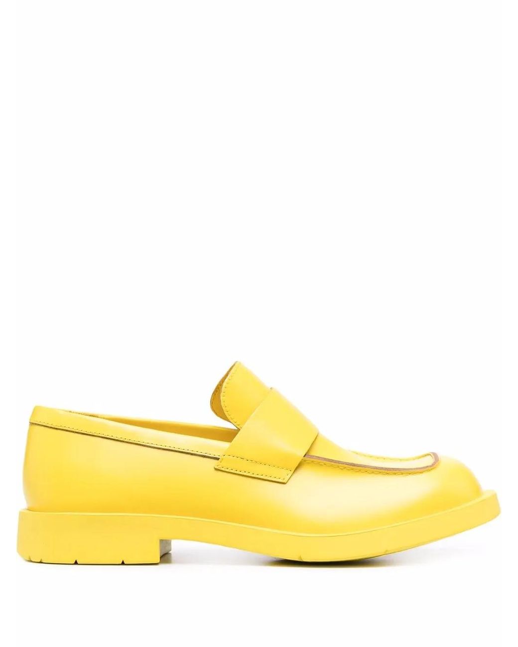 CAMPERLAB Yellow Square-Toe Slip-On Shoes for men