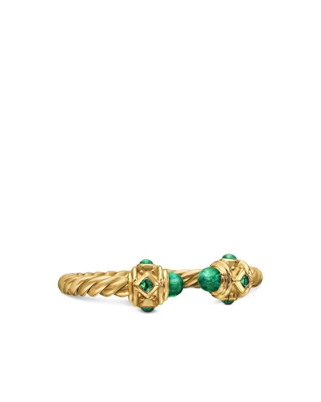 David Yurman Metallic 18Kt Renaissance Emerald Ring (2.3Mm)