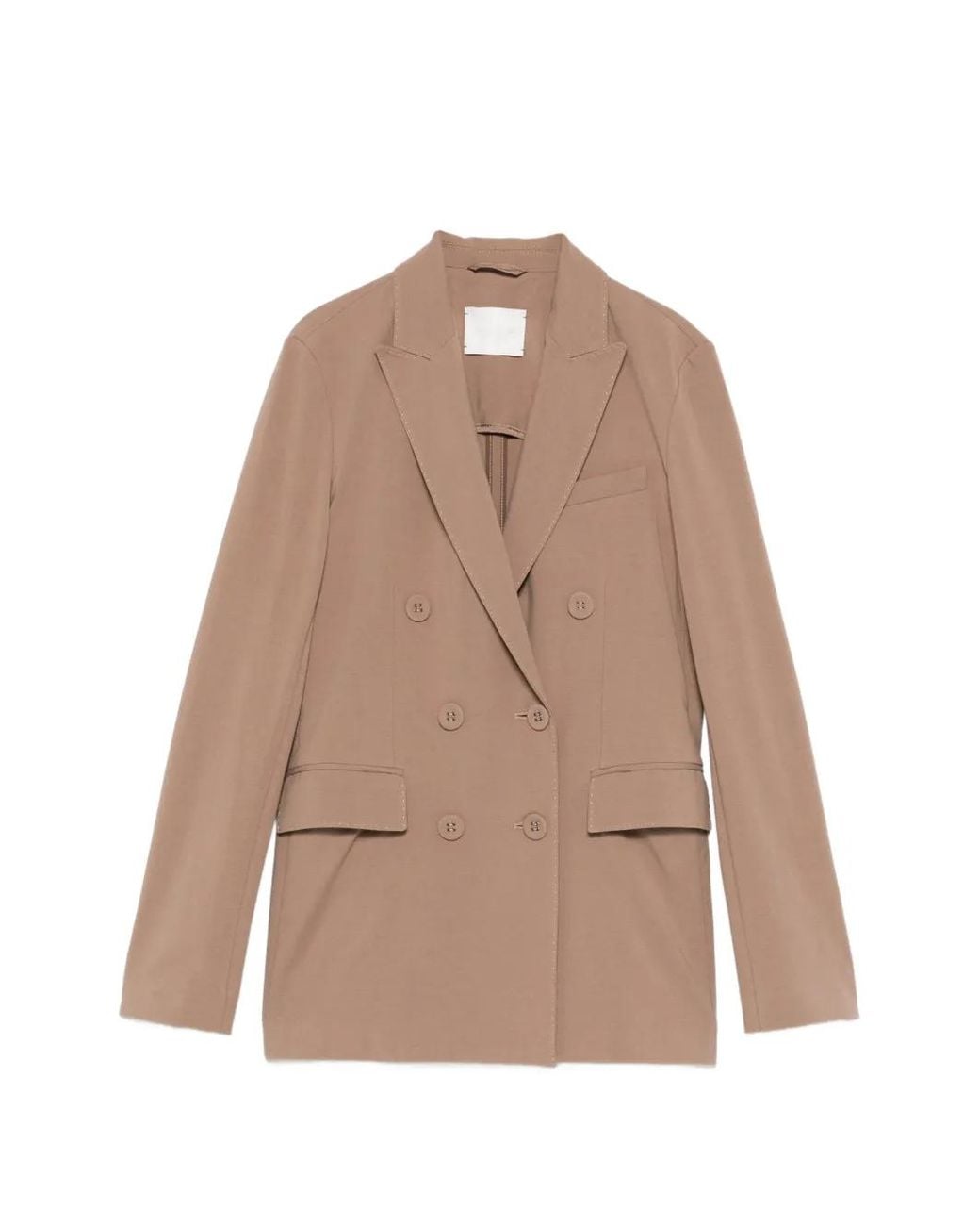 Circolo 1901 Natural Double-Breasted Blazer
