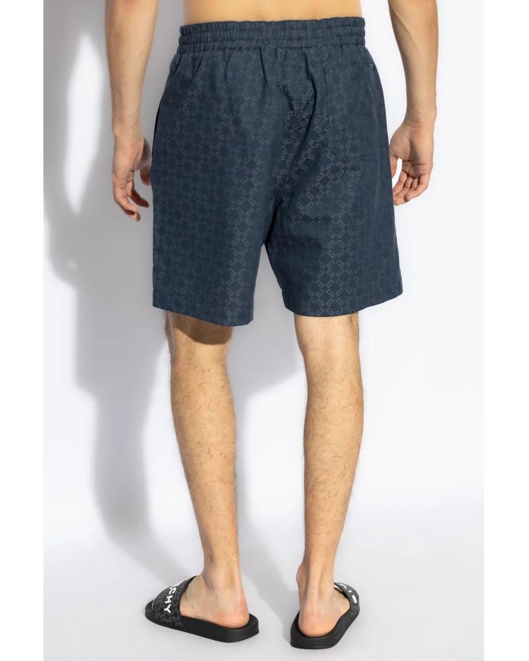 Givenchy Segelshorts Mit Monogrammmuster in Blue für Herren