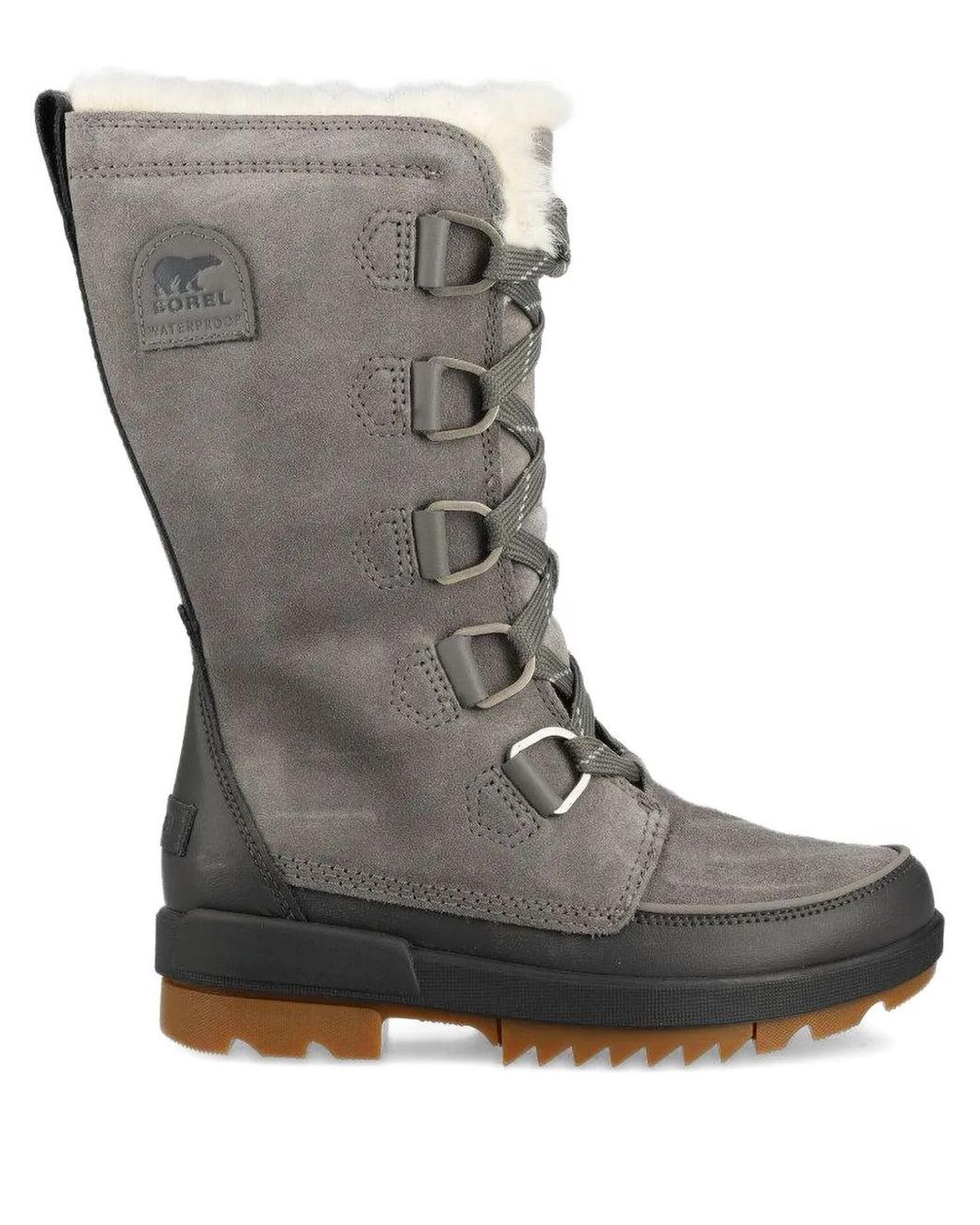 Sorel Gray Torino Ii Textured Lace-Up Boots