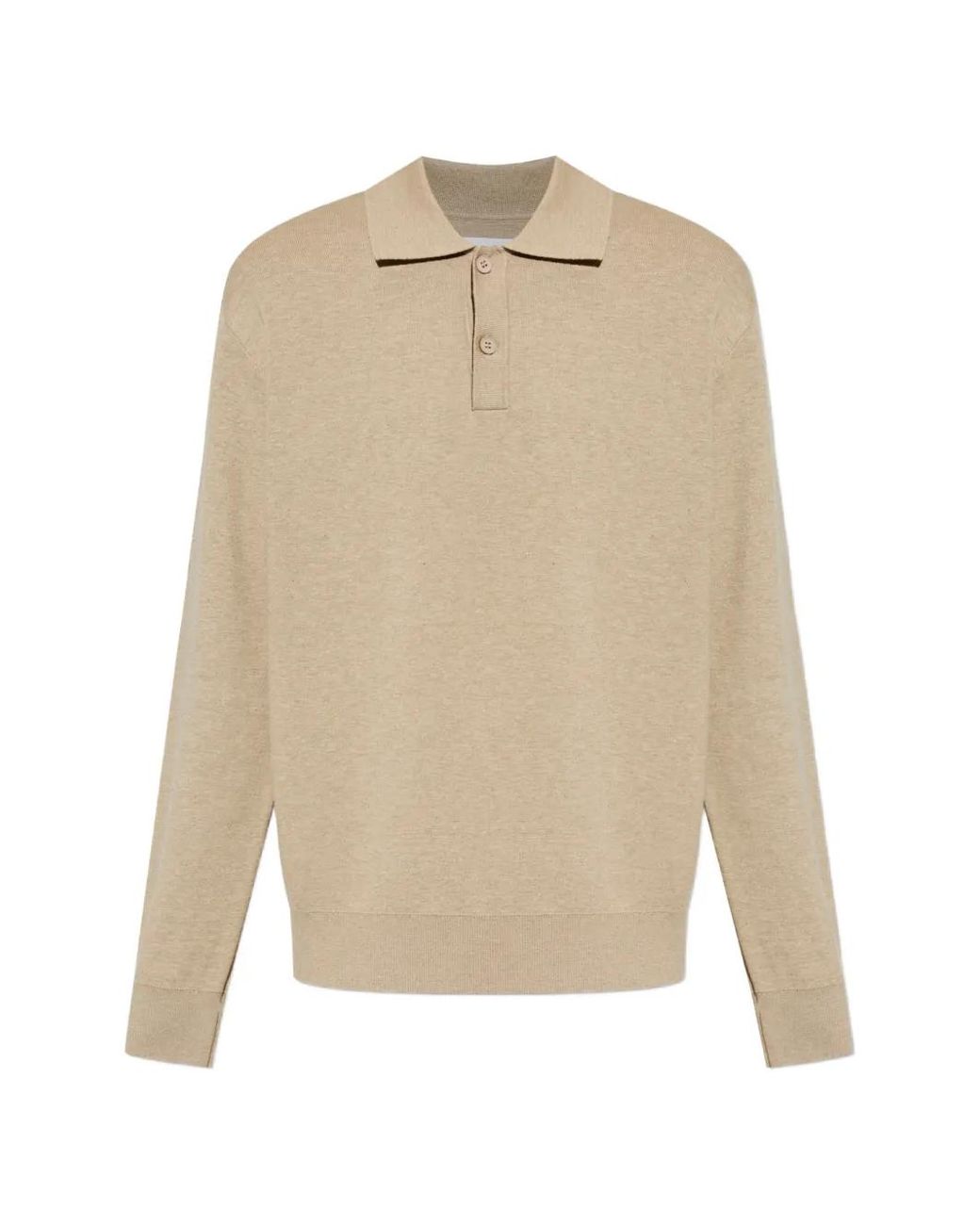 Samsøe & Samsøe White Sanino Long-Sleeves Polo Shirt for men