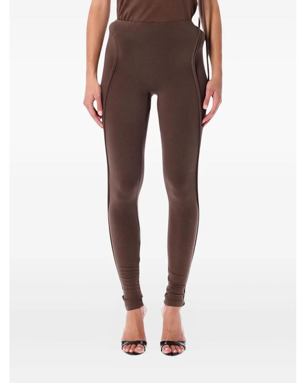 OTTOLINGER Brown Piping Leggings