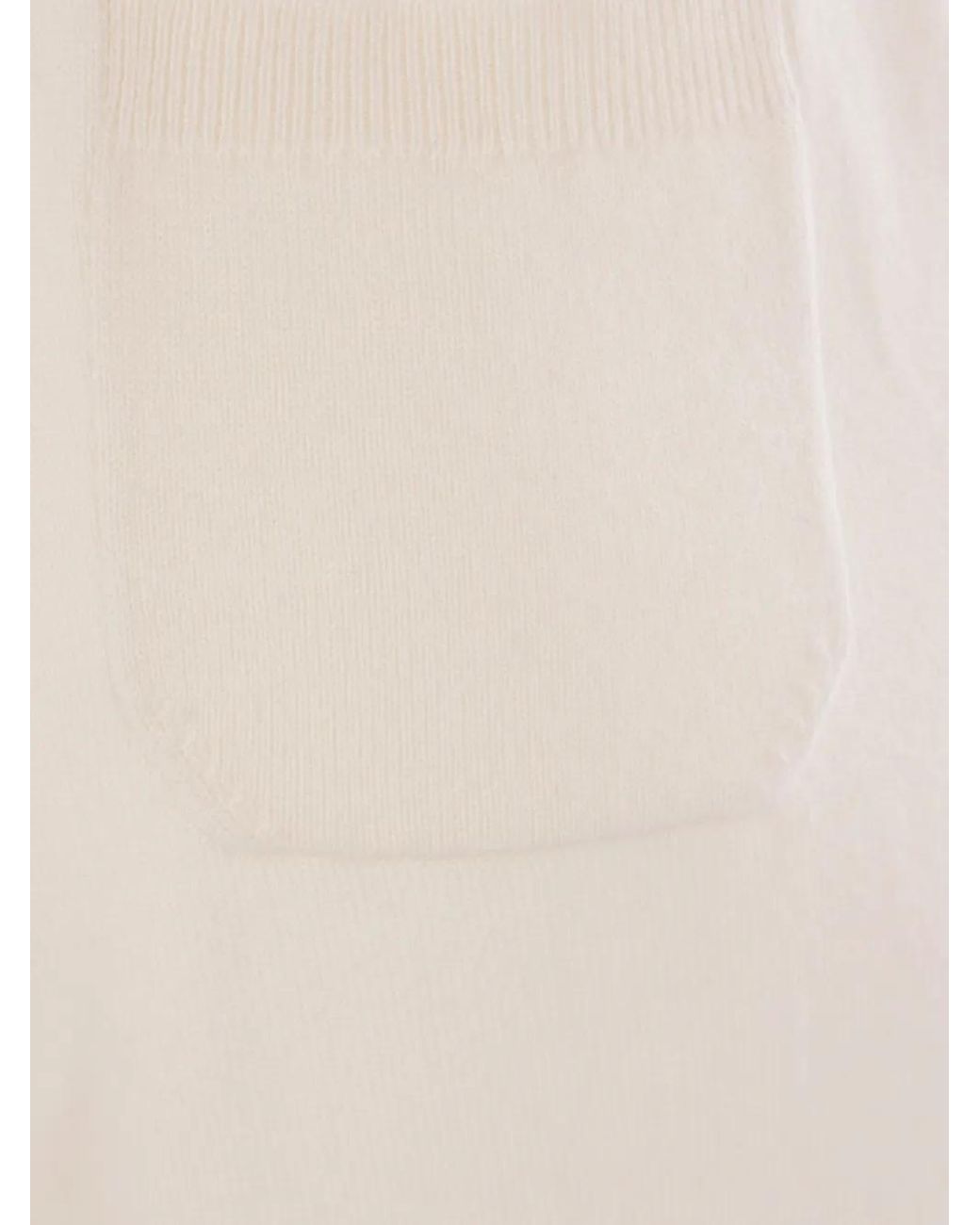 Loro Piana White Drawstring-Cuffed Cashmere Trousers
