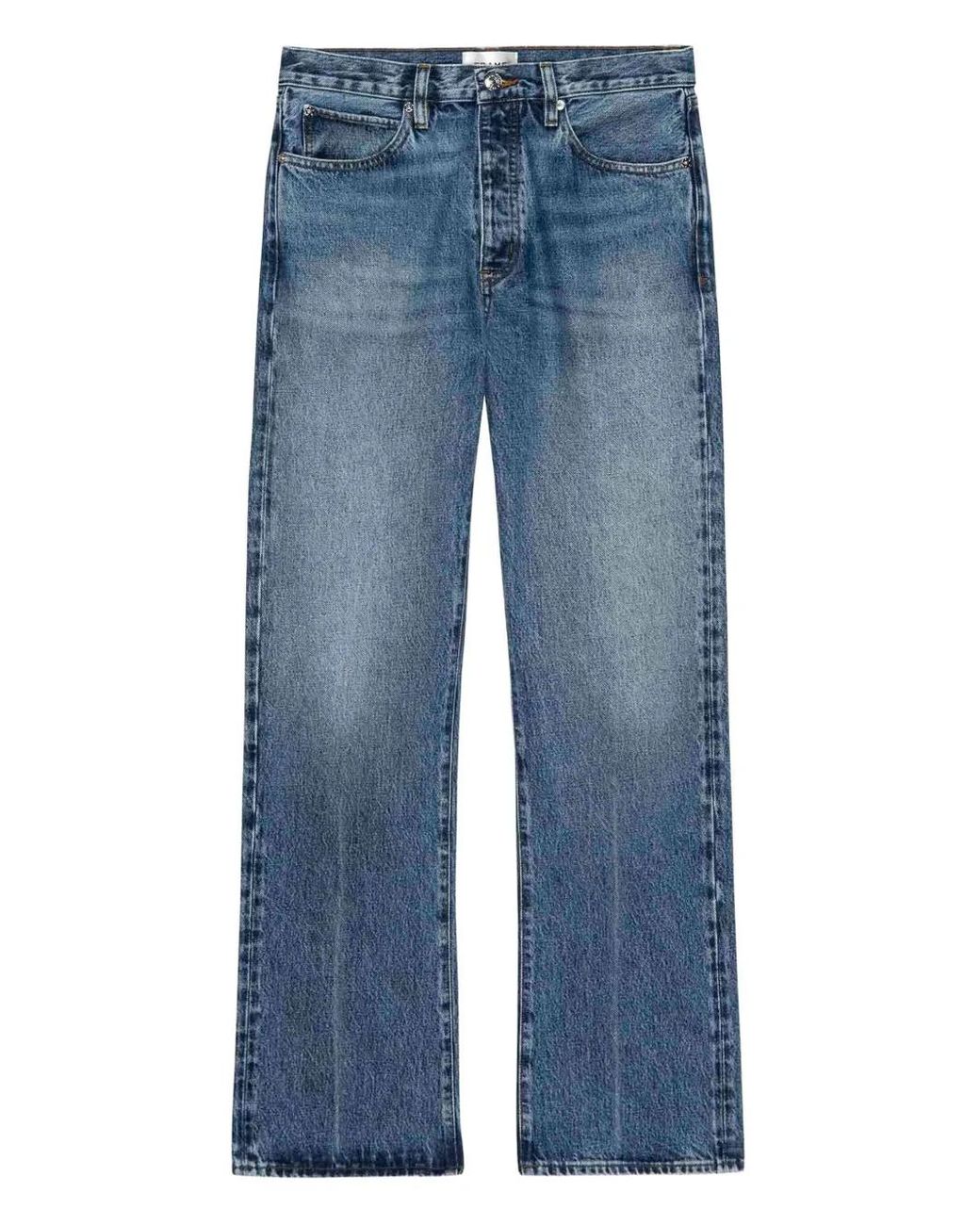 FRAME Blue Faded-Effect Jeans
