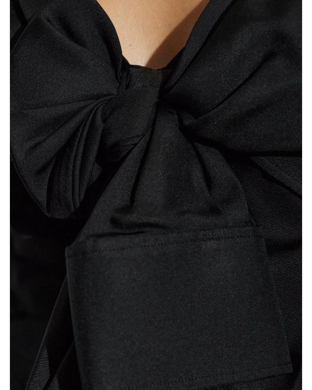 Alexander Wang Black Débardeur En Soie À Détail De Nœud