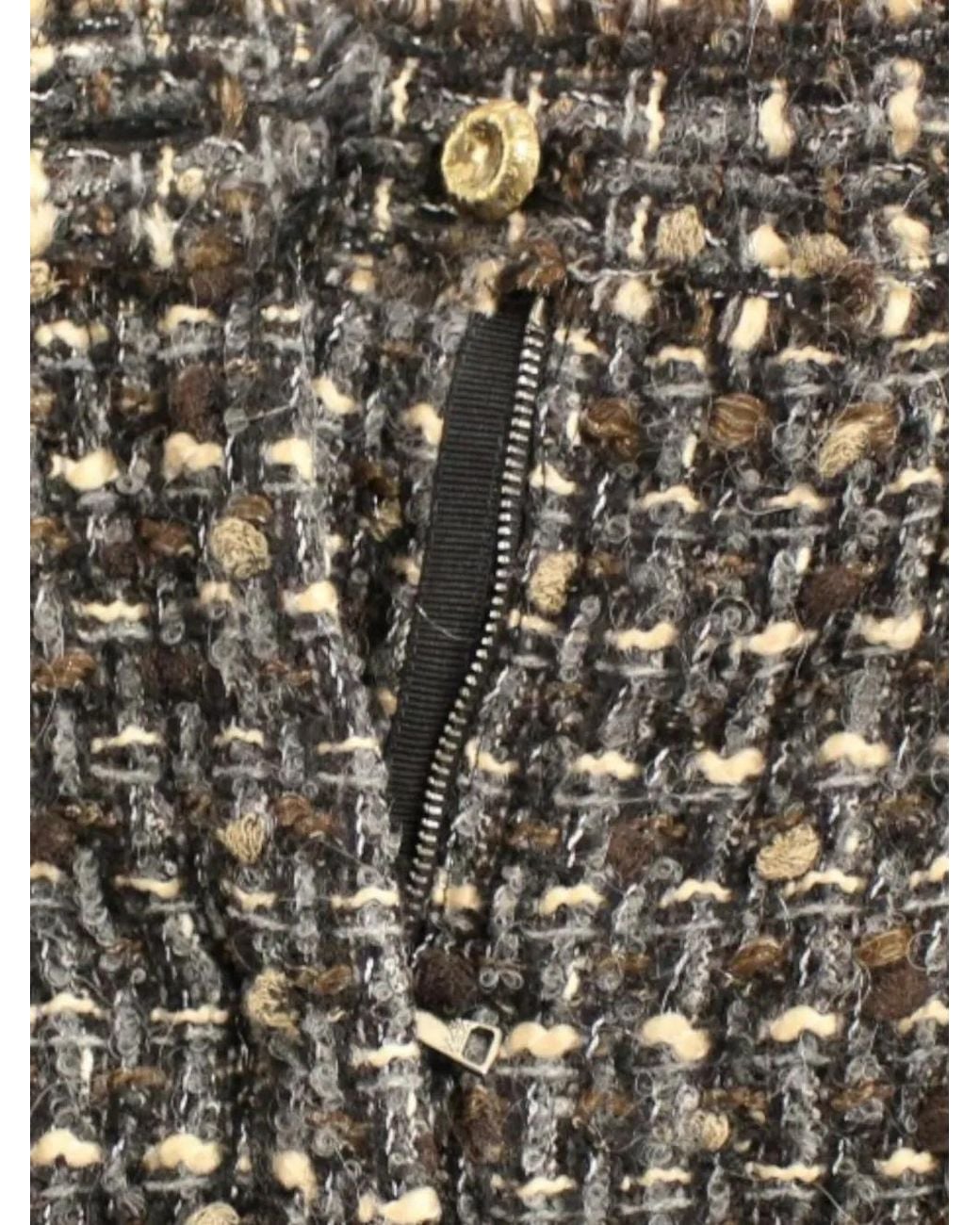 Dolce & Gabbana Black Tweed Shorts