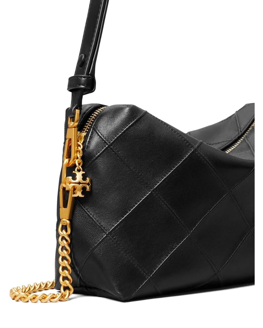 Tory Burch Black Large Fleming Soft Crossbody Bag