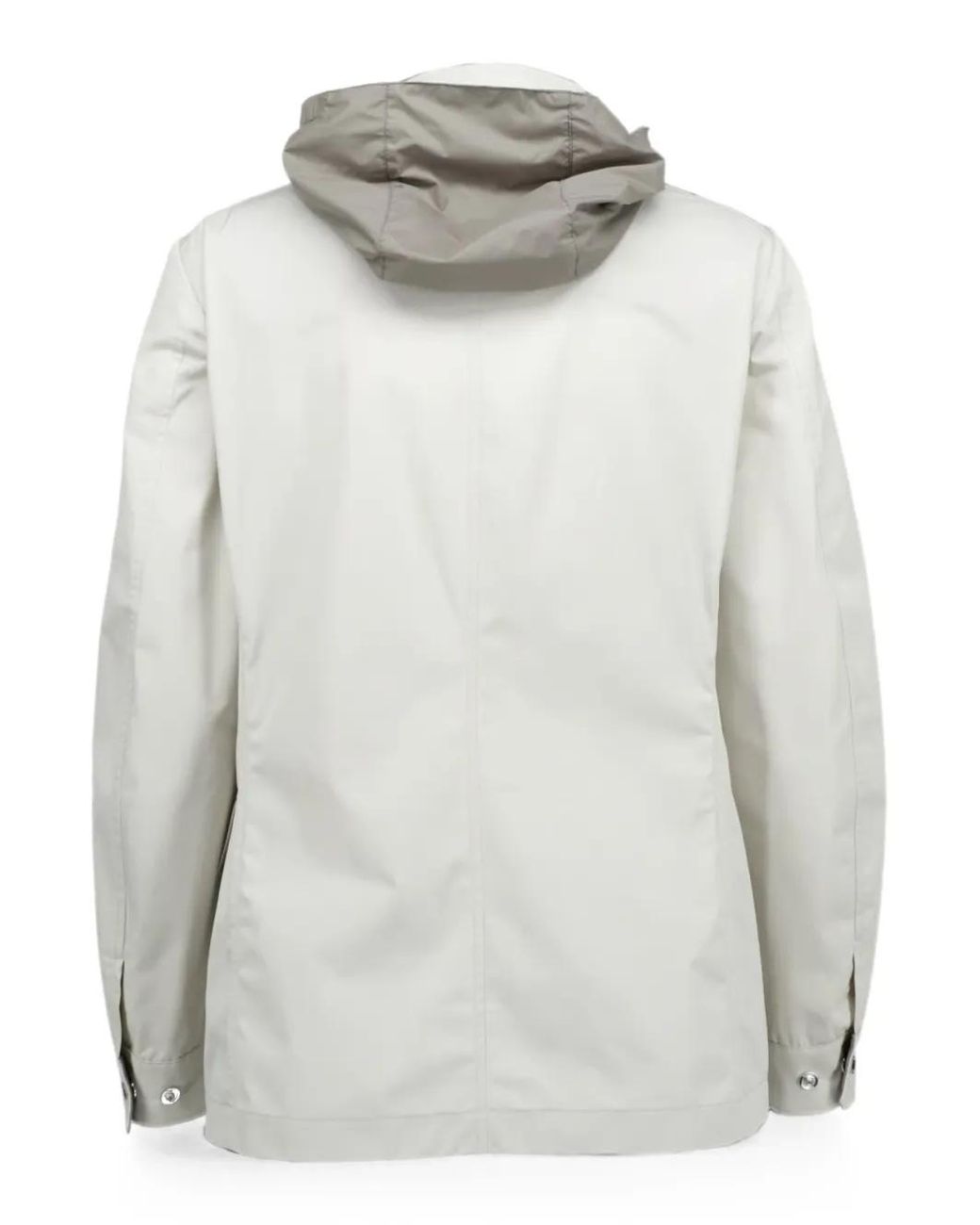 Giacca Con Cappuccio E Zip di Moorer in White da Uomo