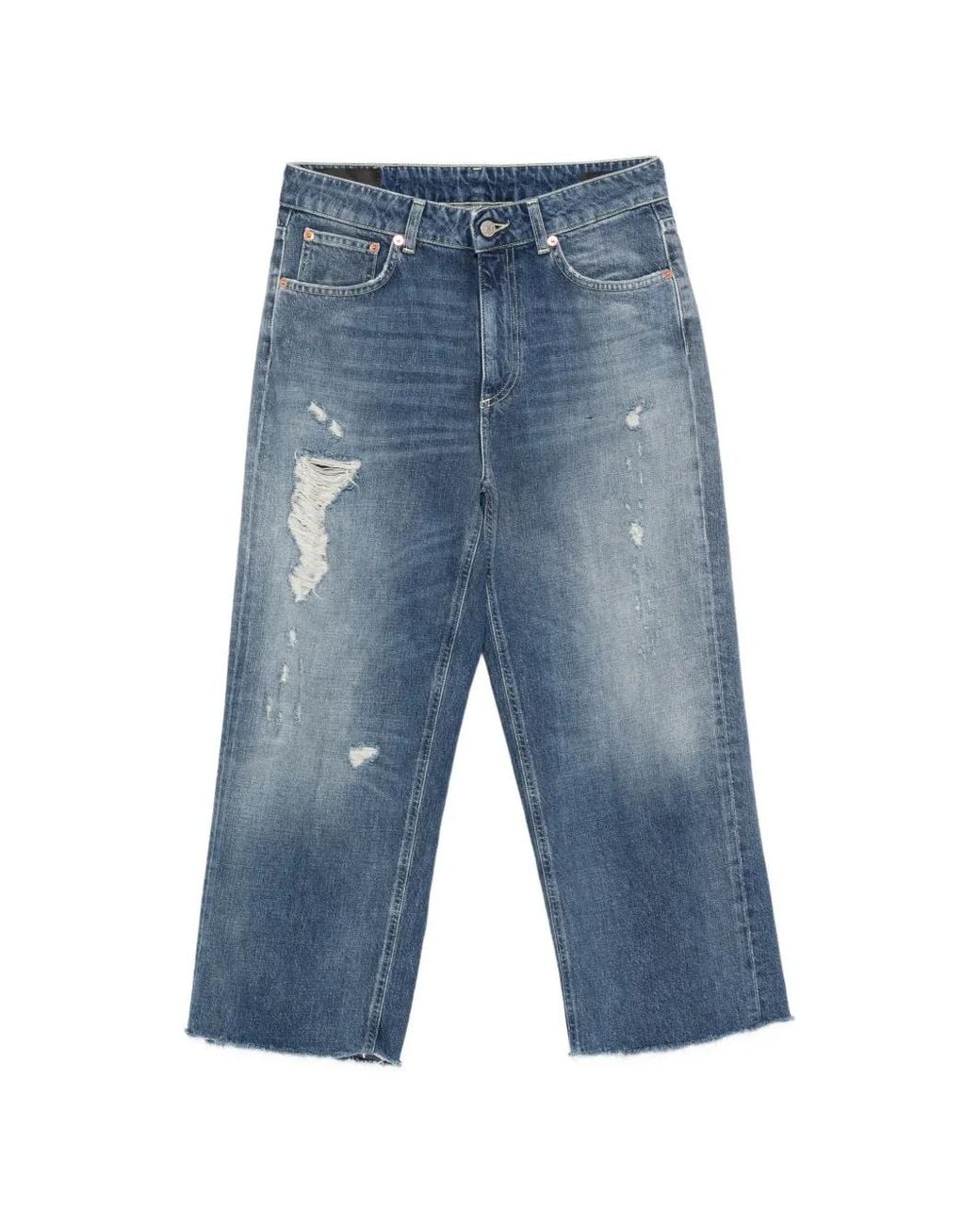 Dondup Gerafelde Jeans in het Blue