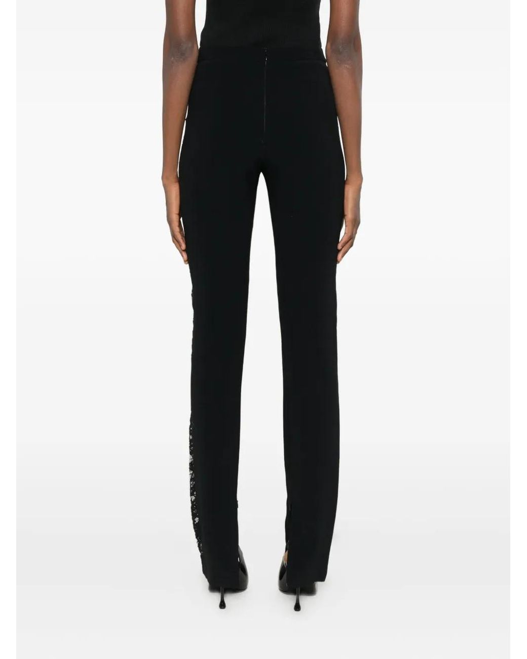 Stella McCartney Black Lace-Detail Leggings