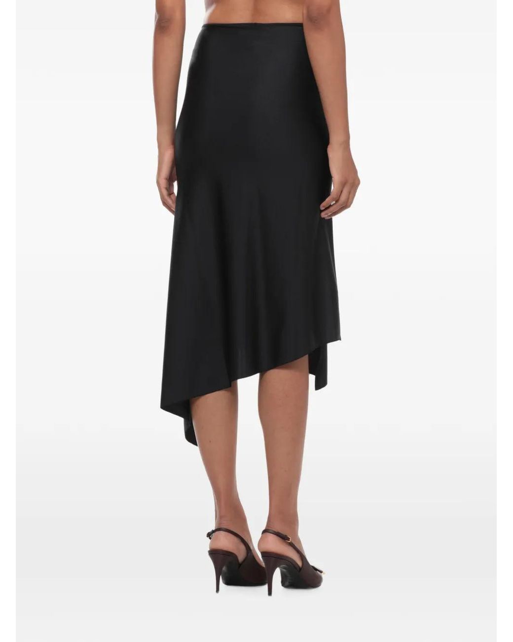 Coperni Black Flower Skirt