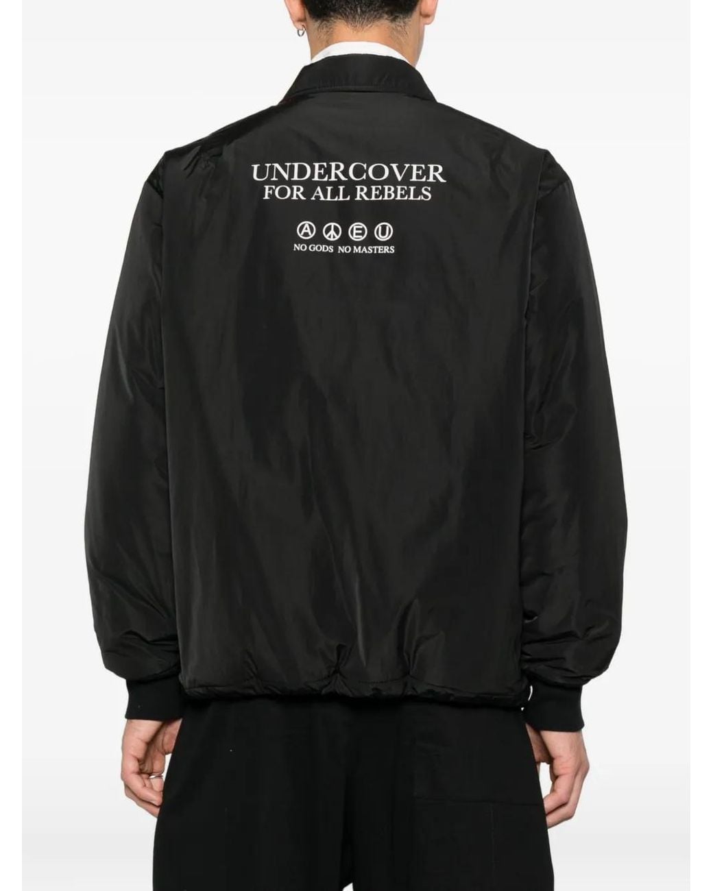 Undercover Black Press-Stud Fastening Jacket for men