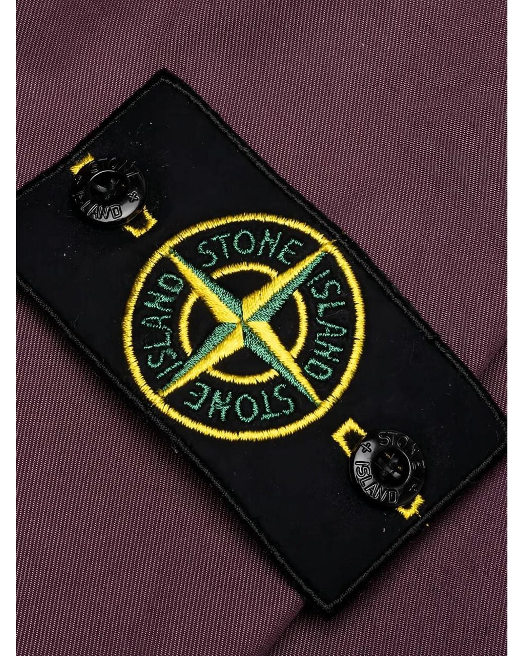 Stone Island Purple Buttoned Flap-Pocket Jacket for men