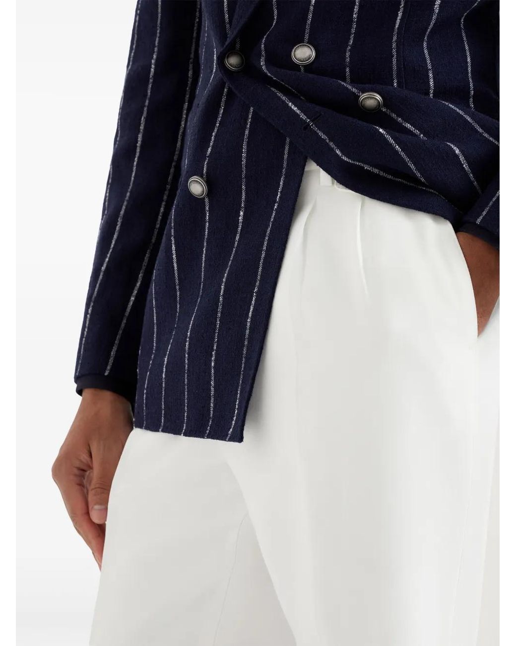 Brunello Cucinelli Straight Broek in het White voor heren