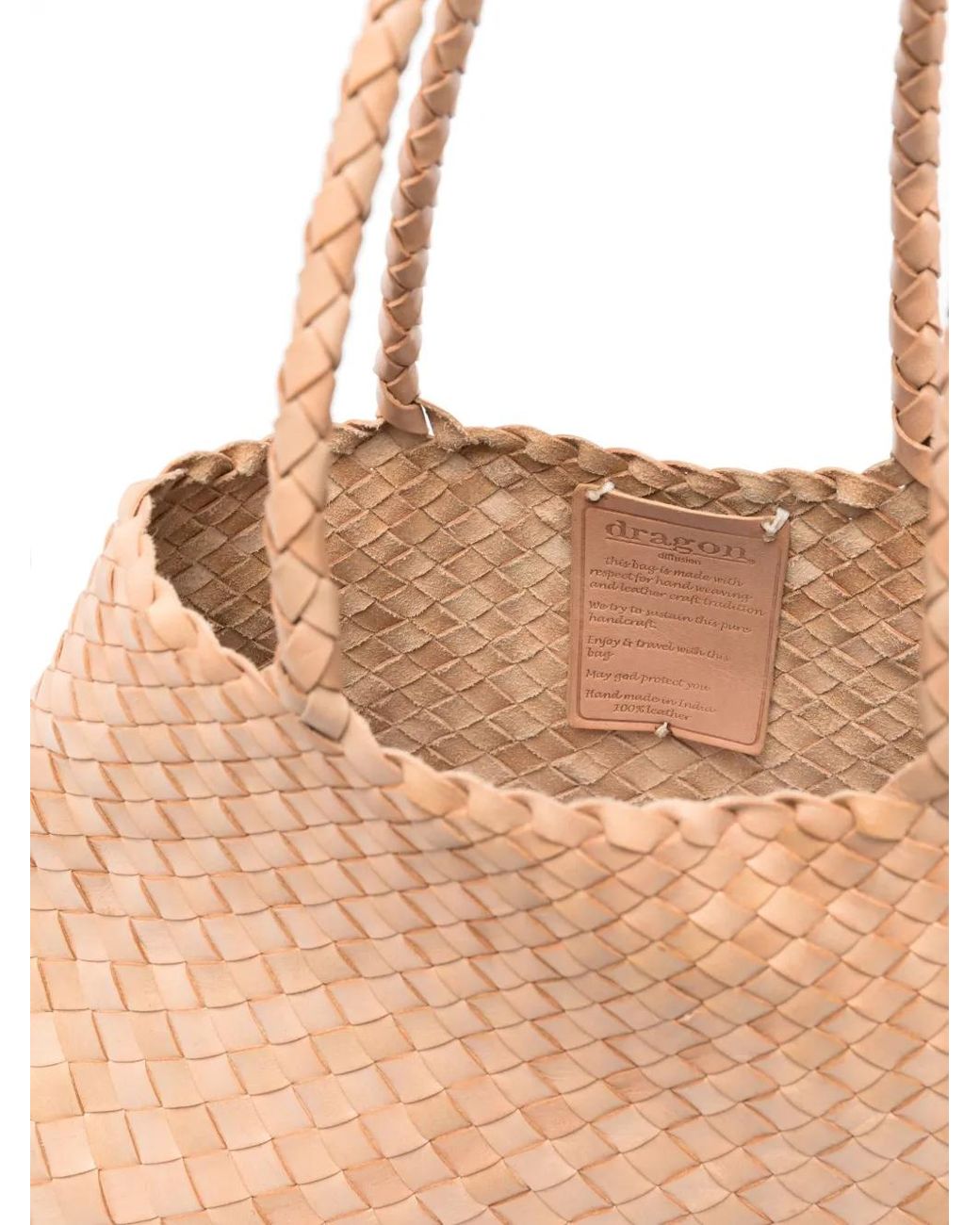 Dragon Diffusion Natural Large Santa Croce Tote Bag