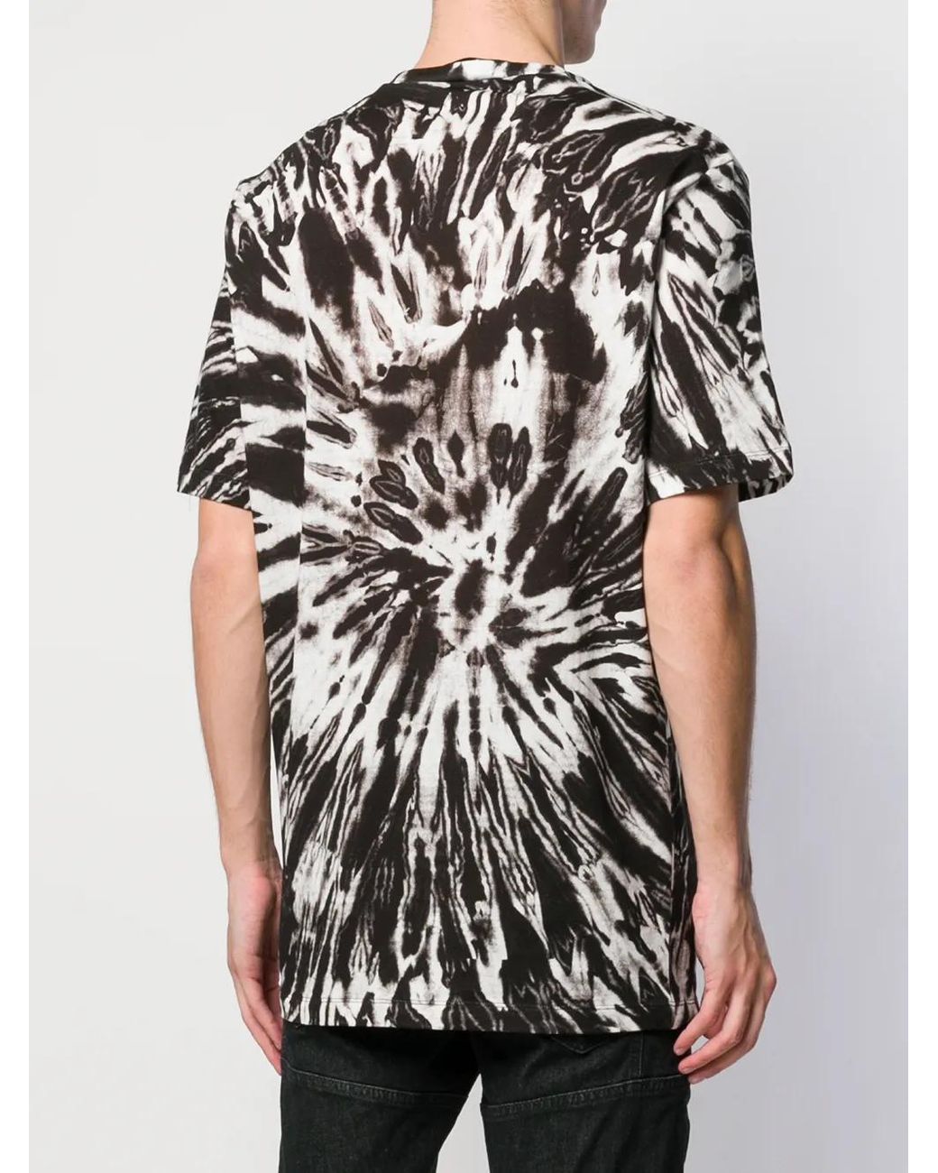 DSquared² Black Tie-Dye Printed T-Shirt for men