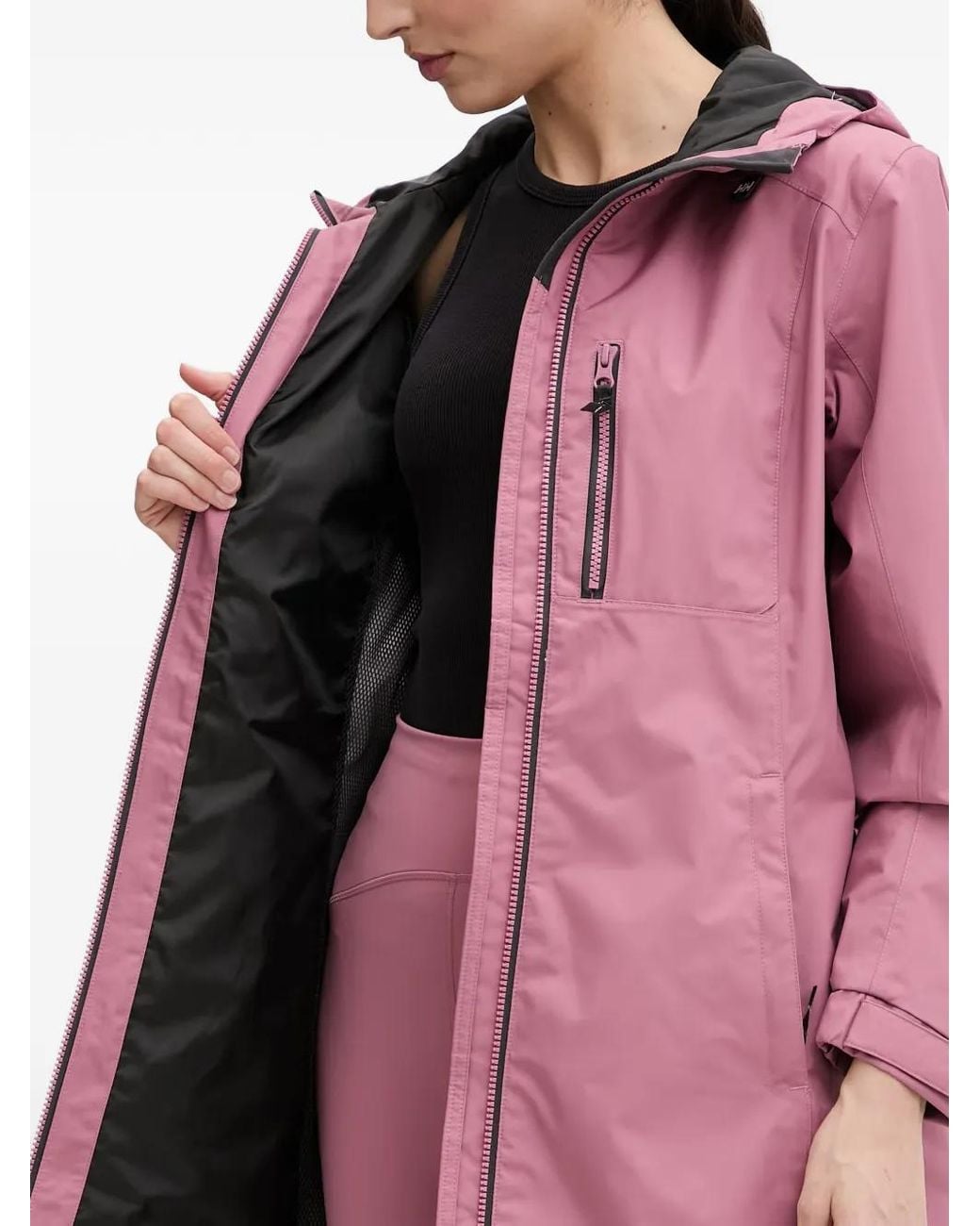 Helly Hansen Red Belfast Hooded Coat