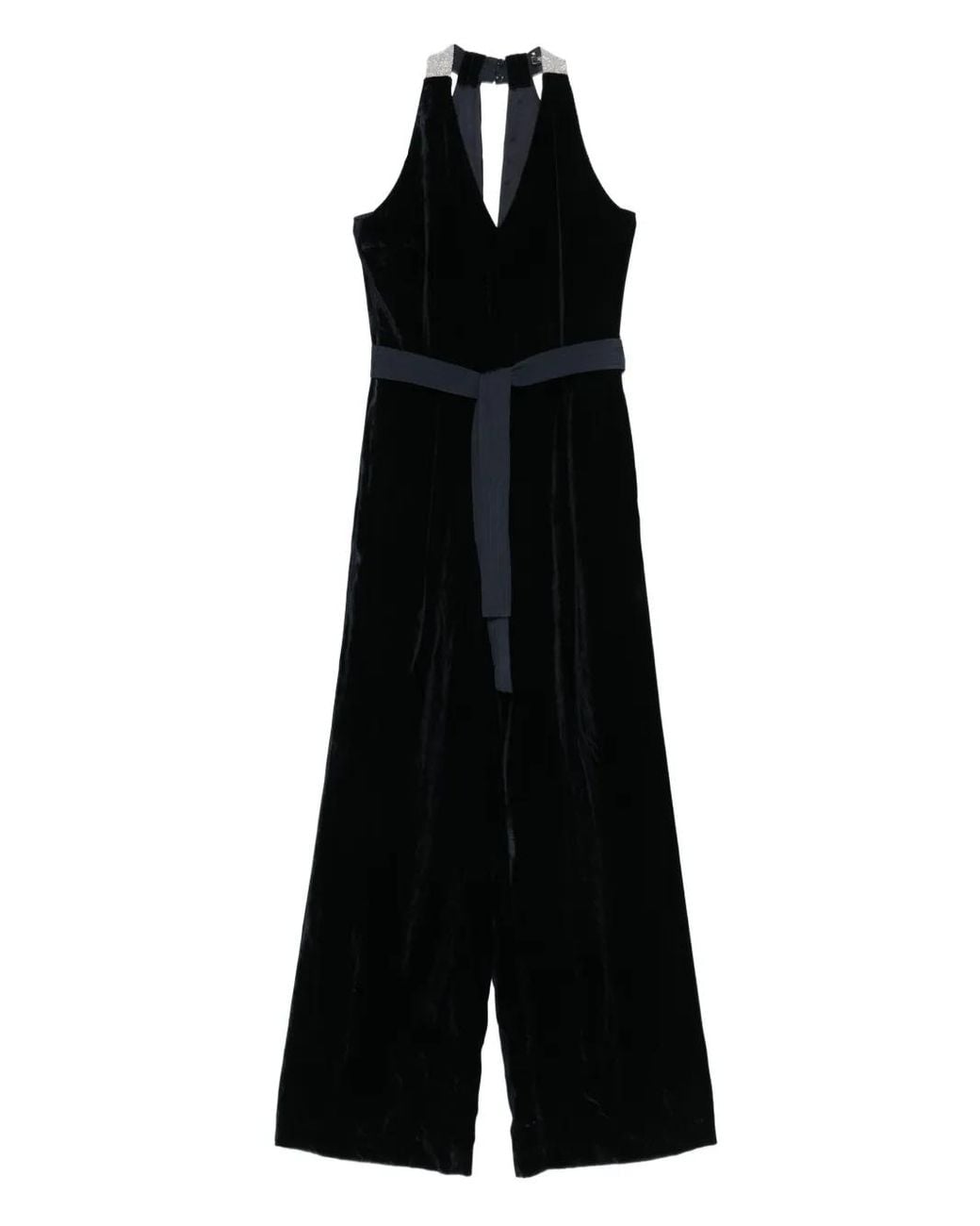 Peserico Black Belted Jumpsuit