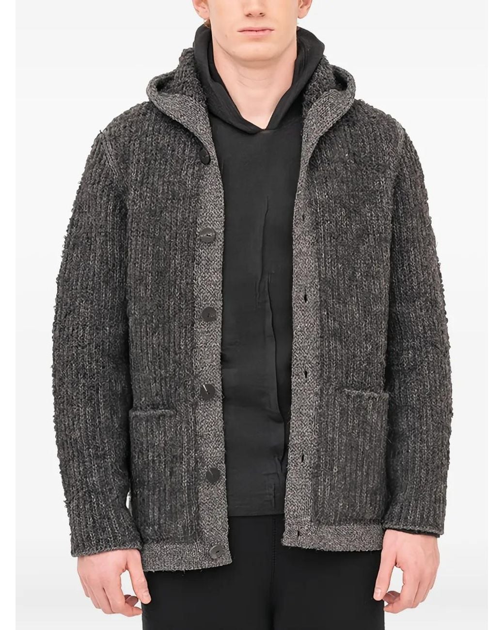 Sudadera Con Capucha Y Botones Label Under Construction de hombre de color Gray