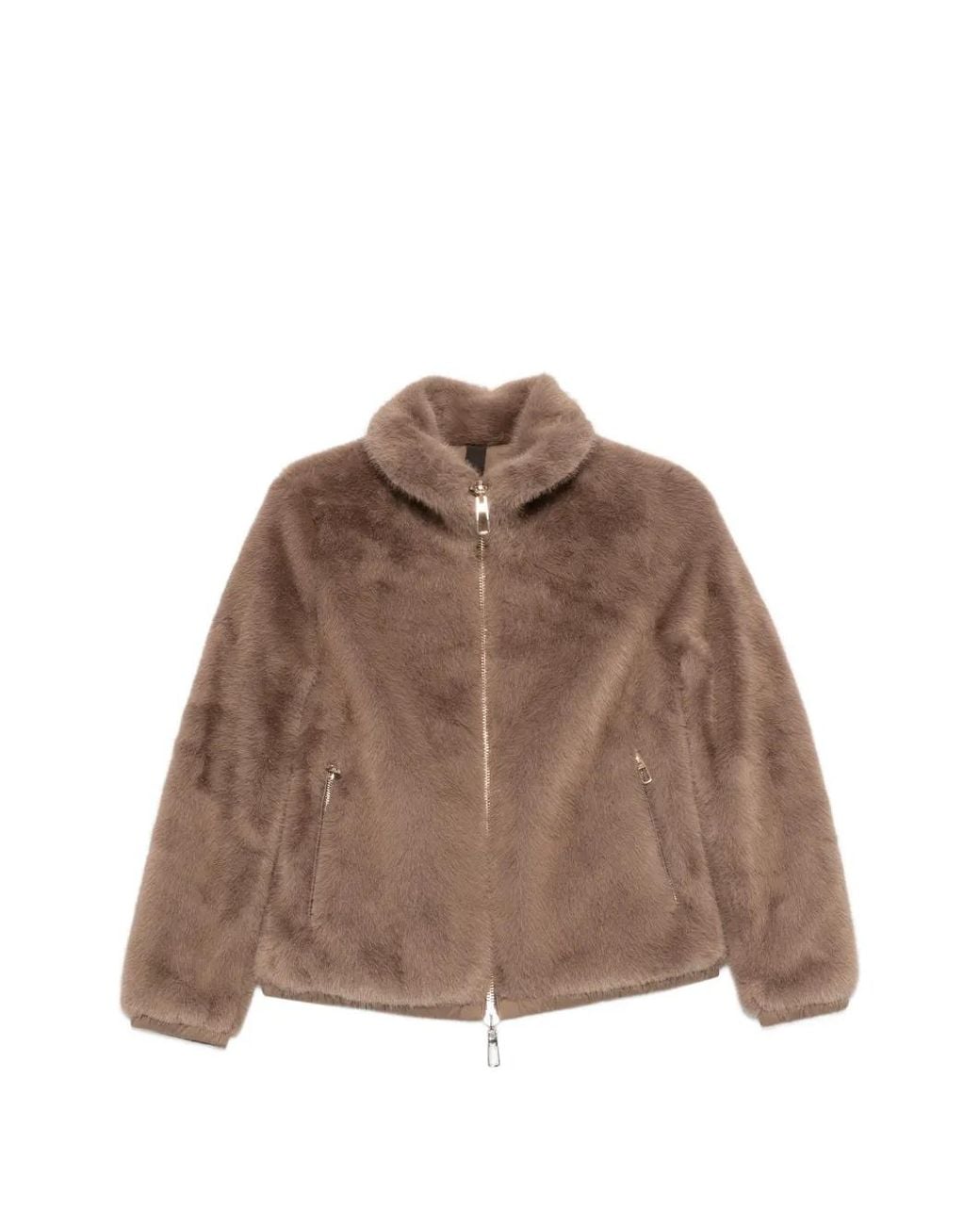 DUNO Brown Manila Faux-Fur Jacket
