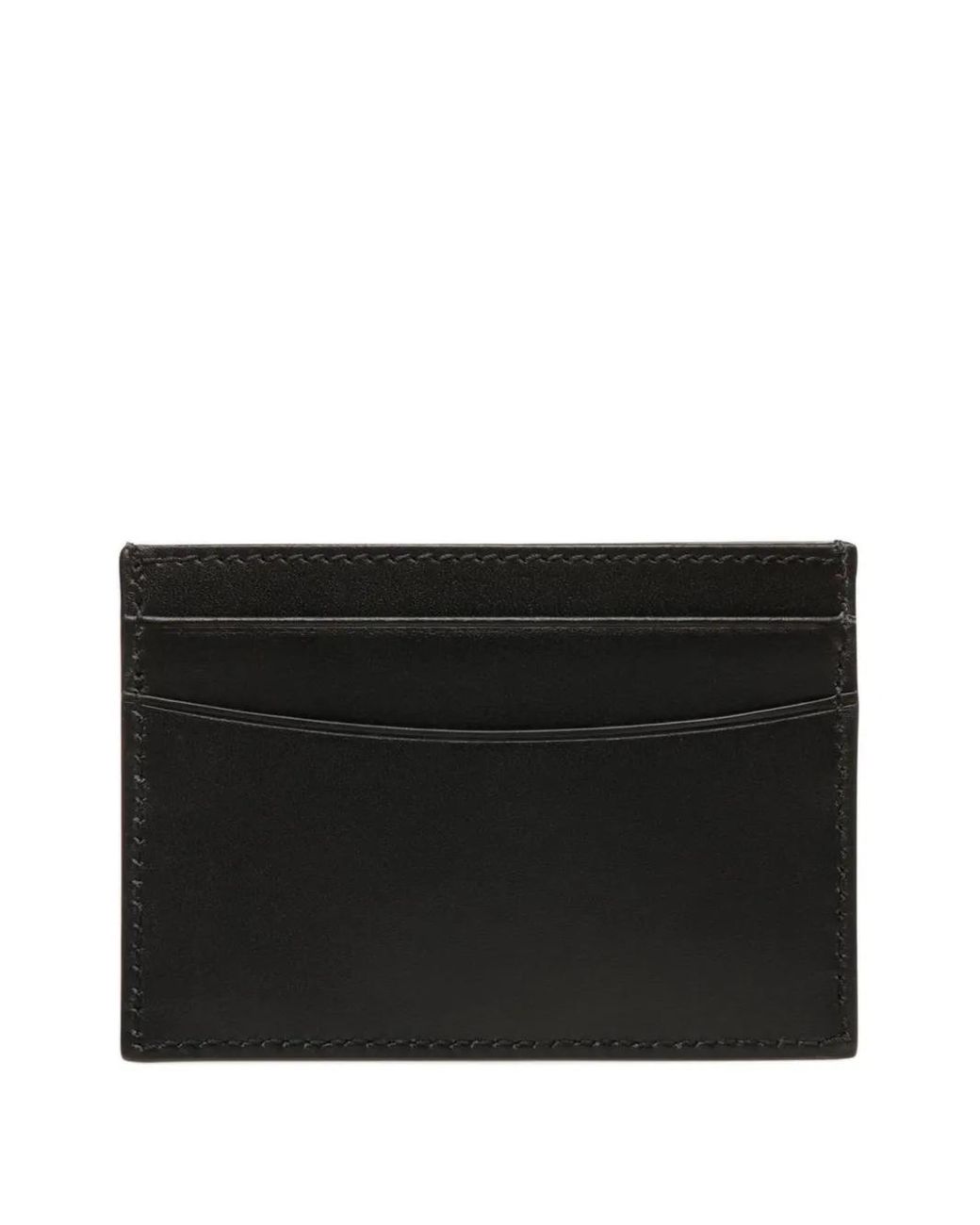 Bally Black Deco Leather Card Holder for men