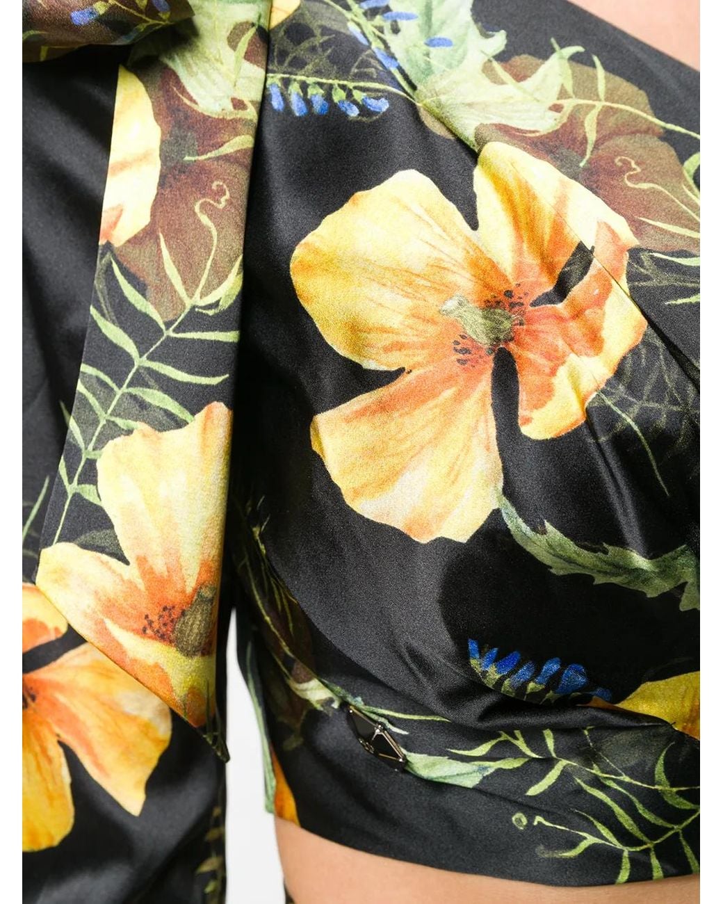 Philipp Plein Black In Flowers Two -Piece