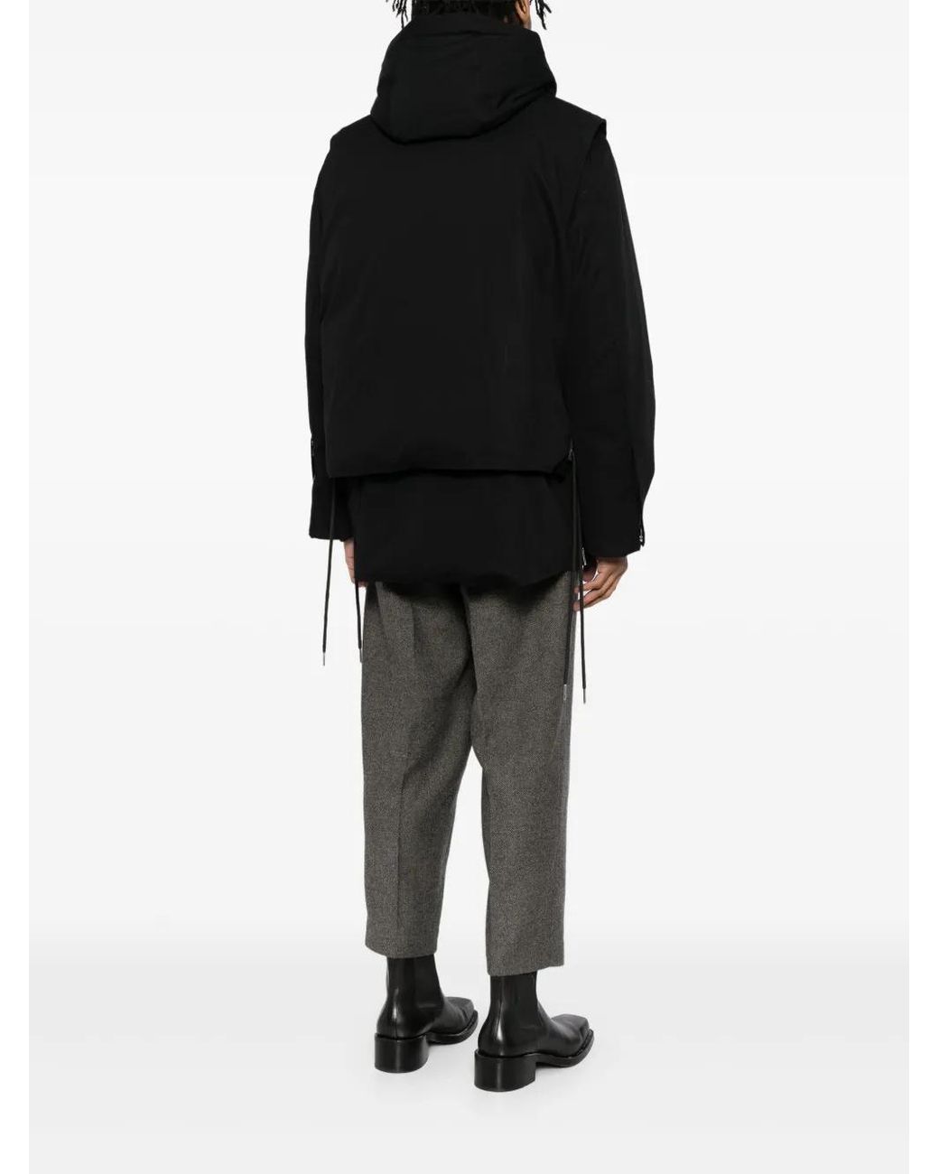 Helmut Lang Black Arctic Double Puffer Jacket for men